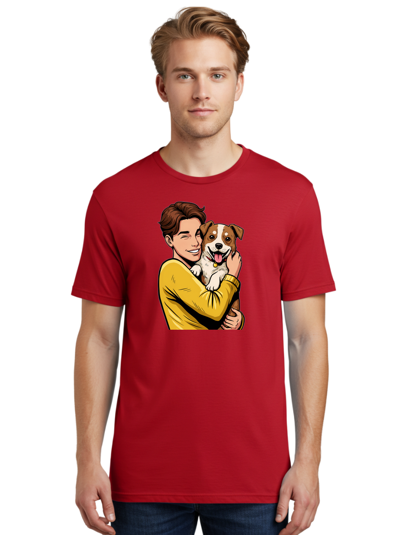 Man-And-Dog Men'S Graphic Tee, 100% Cotton, Comfortable Casual Summer Wear, Machine Washable, Vintage Camera, Old Camera, Antique Camera, Black Camera, Classic Photography, Photography Equipment, Nostalgic Device, Film Camera, Camera Art Bai109