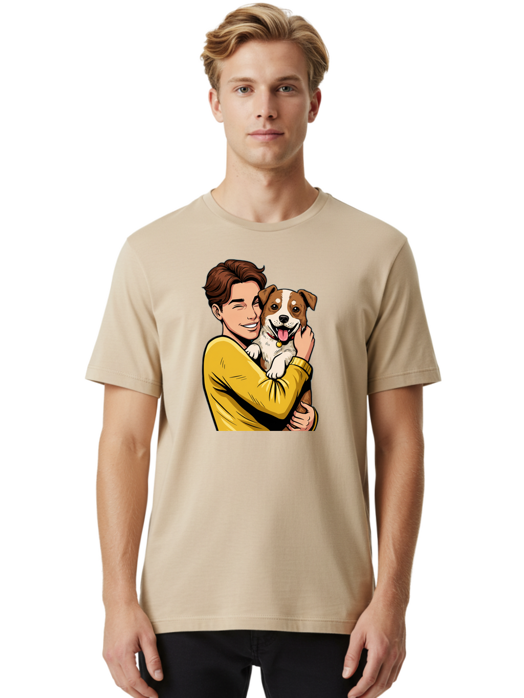 Man-And-Dog Men'S Graphic Tee, 100% Cotton, Comfortable Casual Summer Wear, Machine Washable, Vintage Camera, Old Camera, Antique Camera, Black Camera, Classic Photography, Photography Equipment, Nostalgic Device, Film Camera, Camera Art Bai109
