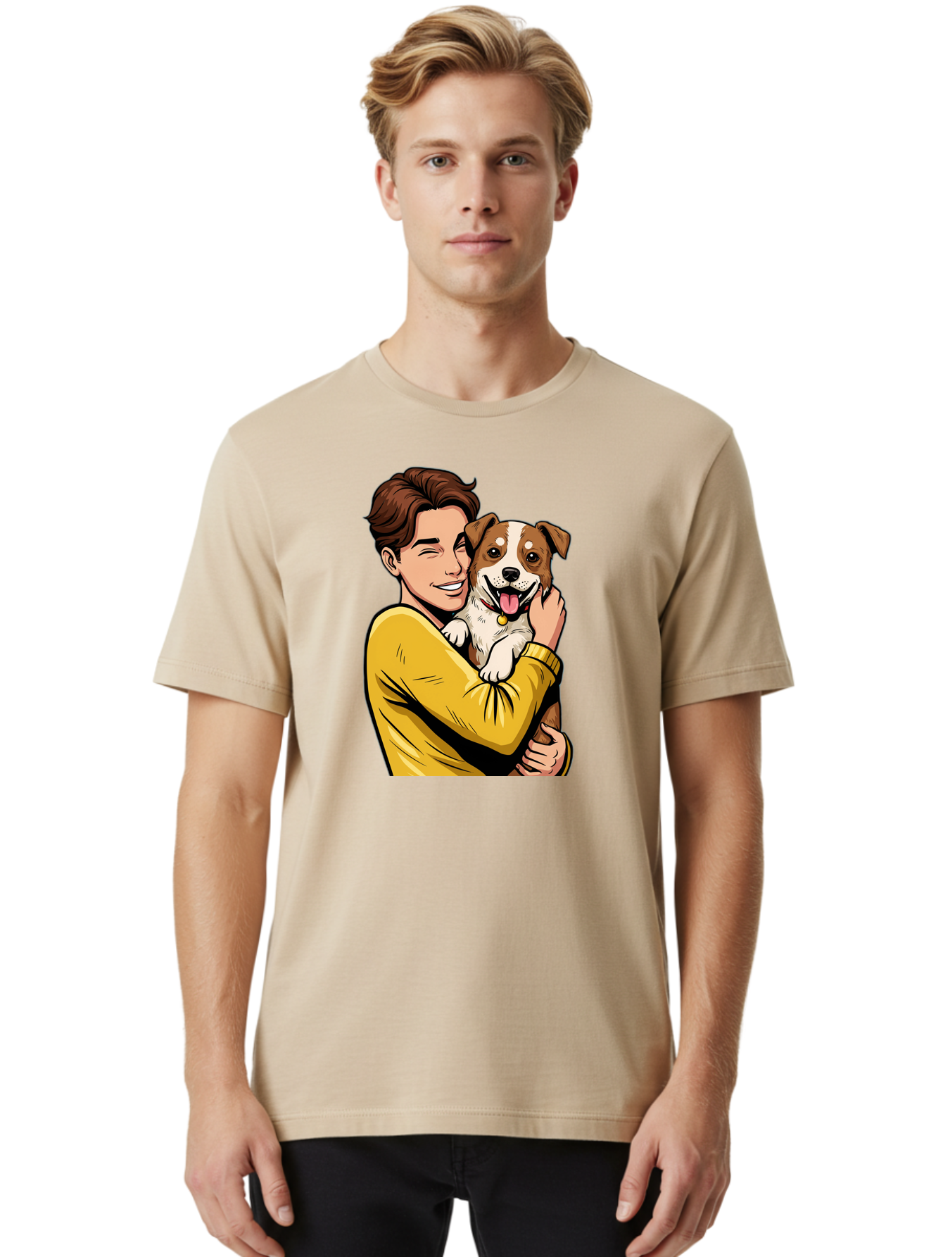 Man-And-Dog Men'S Graphic Tee, 100% Cotton, Comfortable Casual Summer Wear, Machine Washable, Vintage Camera, Old Camera, Antique Camera, Black Camera, Classic Photography, Photography Equipment, Nostalgic Device, Film Camera, Camera Art Bai109