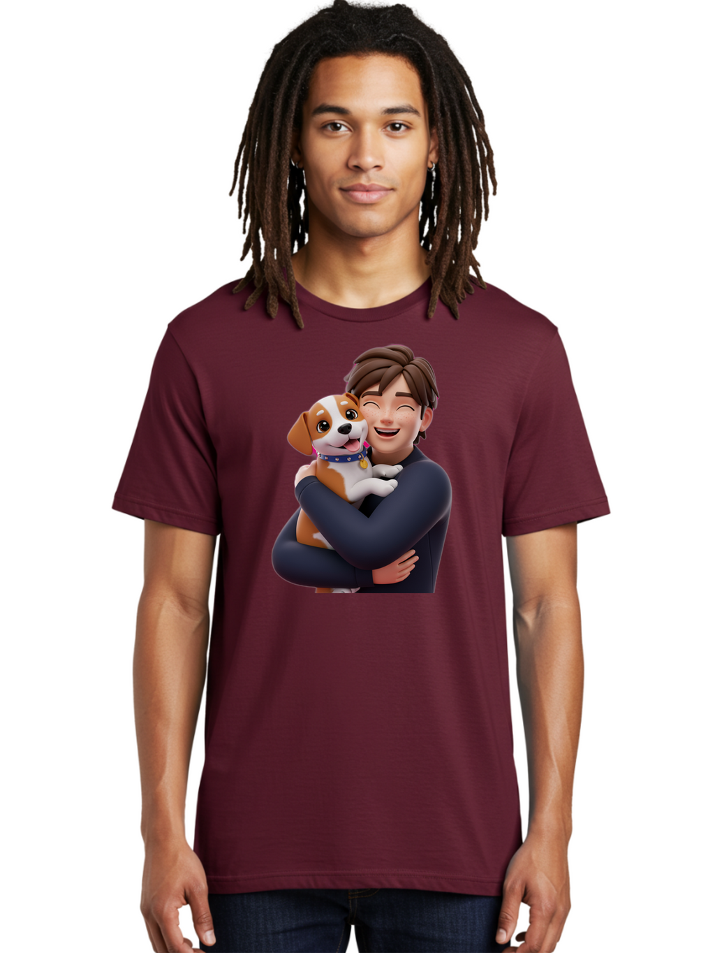 Man-Hugging-Dog Men'S Graphic Tee, 100% Cotton, Comfortable Casual Summer Wear, Machine Washable, Vintage Camera, Old Camera, Antique Camera, Black Camera, Classic Photography, Photography Equipment, Nostalgic Device, Film Camera, Camera Art Bai114