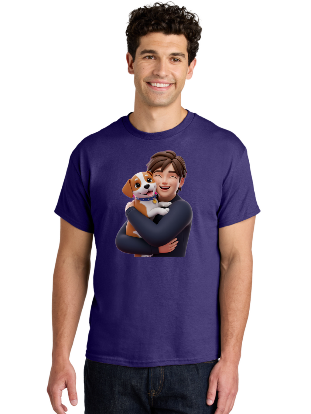 Man-Hugging-Dog Men'S Graphic Tee, 100% Cotton, Comfortable Casual Summer Wear, Machine Washable, Vintage Camera, Old Camera, Antique Camera, Black Camera, Classic Photography, Photography Equipment, Nostalgic Device, Film Camera, Camera Art Bai114