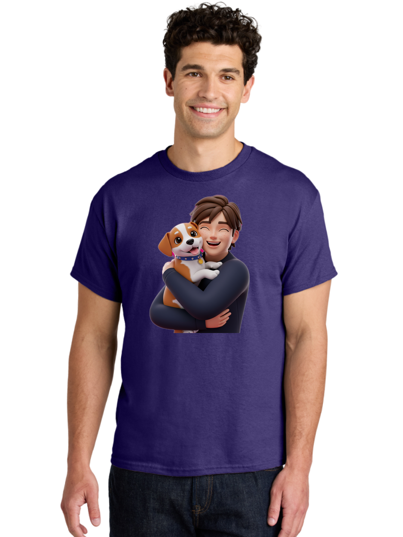 Man-Hugging-Dog Men'S Graphic Tee, 100% Cotton, Comfortable Casual Summer Wear, Machine Washable, Vintage Camera, Old Camera, Antique Camera, Black Camera, Classic Photography, Photography Equipment, Nostalgic Device, Film Camera, Camera Art Bai114