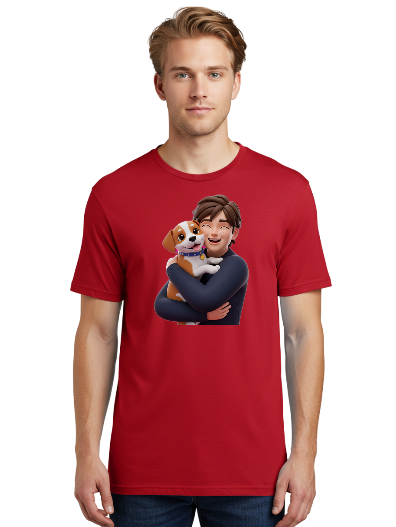 Man-Hugging-Dog Men'S Graphic Tee, 100% Cotton, Comfortable Casual Summer Wear, Machine Washable, Vintage Camera, Old Camera, Antique Camera, Black Camera, Classic Photography, Photography Equipment, Nostalgic Device, Film Camera, Camera Art Bai114