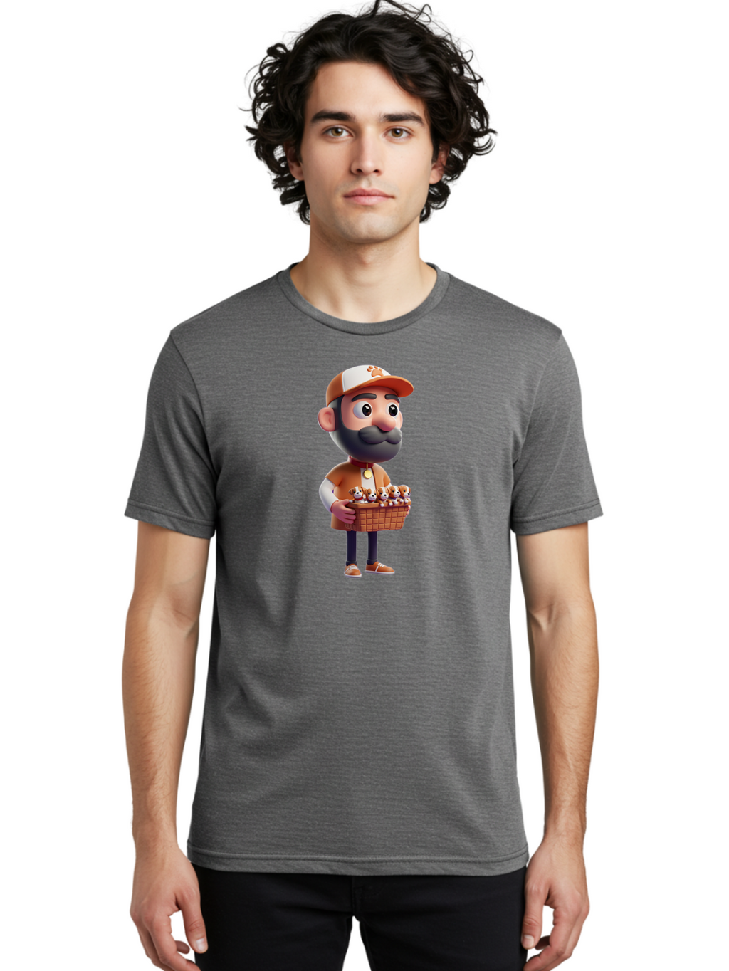 Man-With-Bear-Cubs Men'S Graphic Tee, 100% Cotton, Comfortable Casual Summer Wear, Machine Washable, Vintage Camera, Old Camera, Antique Camera, Black Camera, Classic Photography, Photography Equipment, Nostalgic Device, Film Camera, Bai119