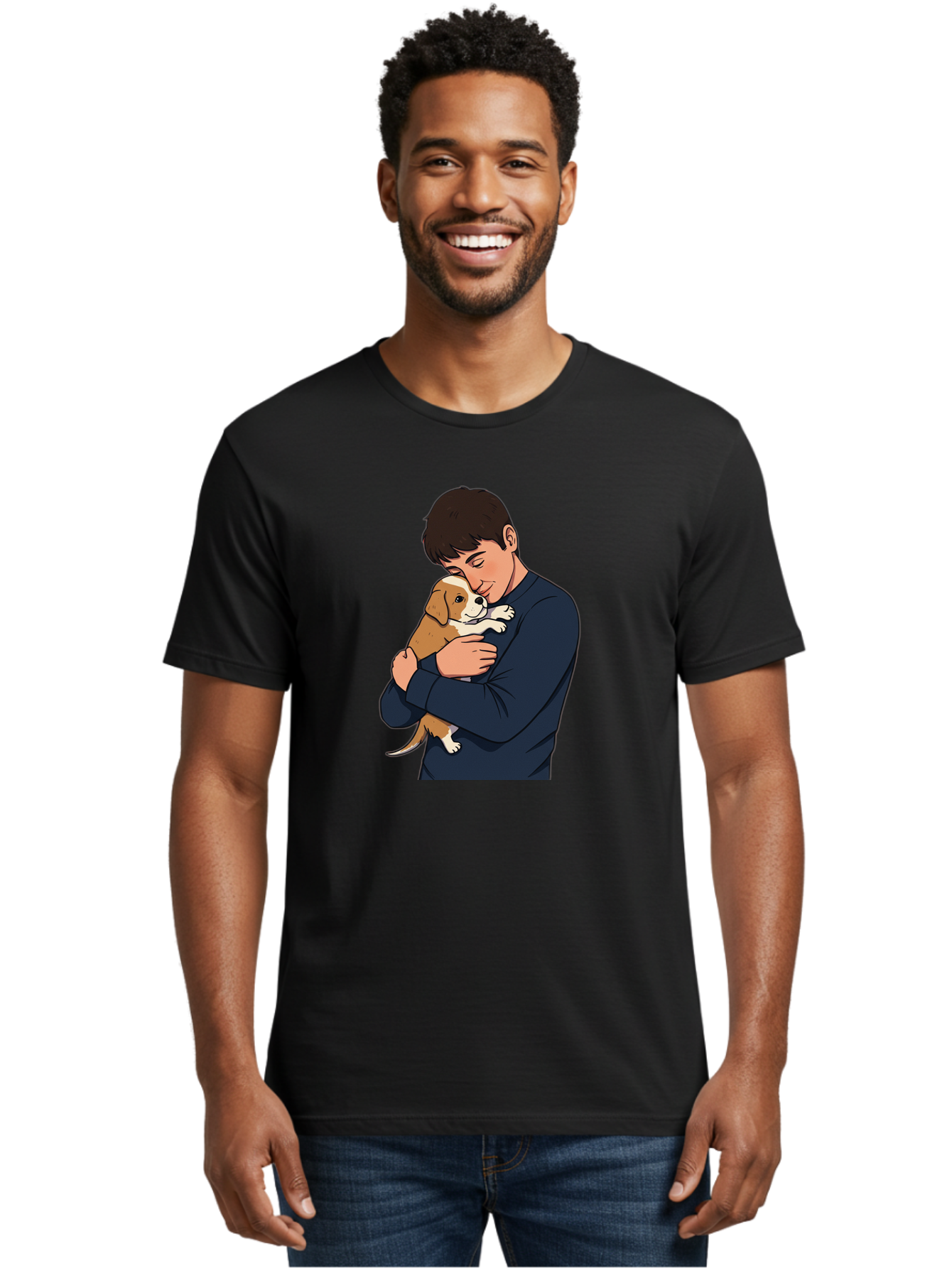 Man-With-Puppy Men'S Graphic Tee, 100% Cotton, Comfortable Casual Summer Wear, Machine Washable, Vintage Camera, Old Camera, Antique Camera, Black Camera, Classic Photography, Photography Equipment, Nostalgic Device, Film Camera, Camera Art Bai120