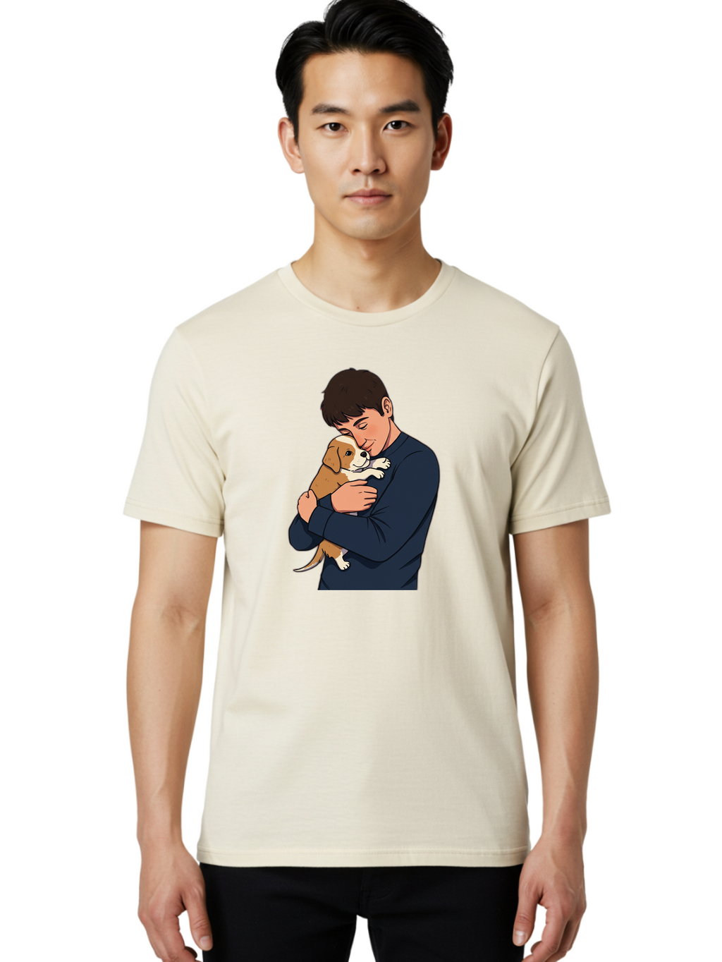 Man-With-Puppy Men'S Graphic Tee, 100% Cotton, Comfortable Casual Summer Wear, Machine Washable, Vintage Camera, Old Camera, Antique Camera, Black Camera, Classic Photography, Photography Equipment, Nostalgic Device, Film Camera, Camera Art Bai120