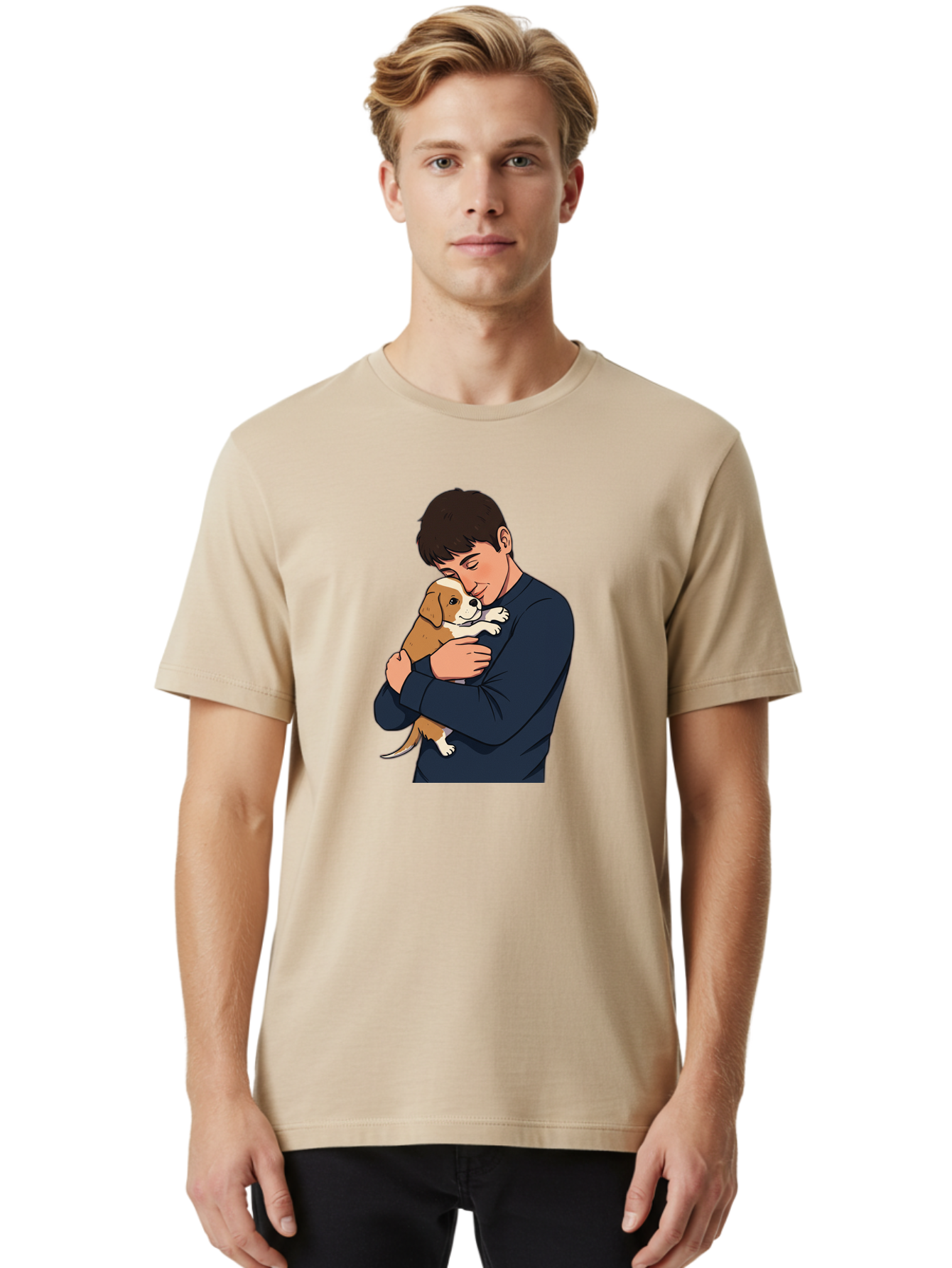 Man-With-Puppy Men'S Graphic Tee, 100% Cotton, Comfortable Casual Summer Wear, Machine Washable, Vintage Camera, Old Camera, Antique Camera, Black Camera, Classic Photography, Photography Equipment, Nostalgic Device, Film Camera, Camera Art Bai120
