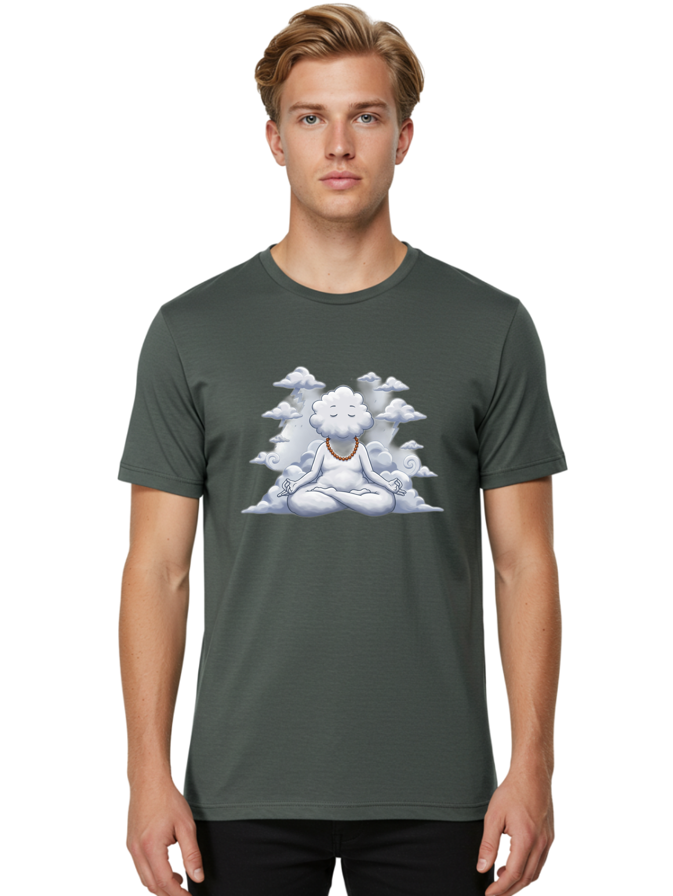 Meditating-On-Clouds Men'S Graphic Tee, 100% Cotton, Comfortable Casual Summer Wear, Machine Washable, Vintage Camera, Old Camera, Antique Camera, Black Camera, Classic Photography, Photography Equipment, Nostalgic Device, Film Camera, Bai124