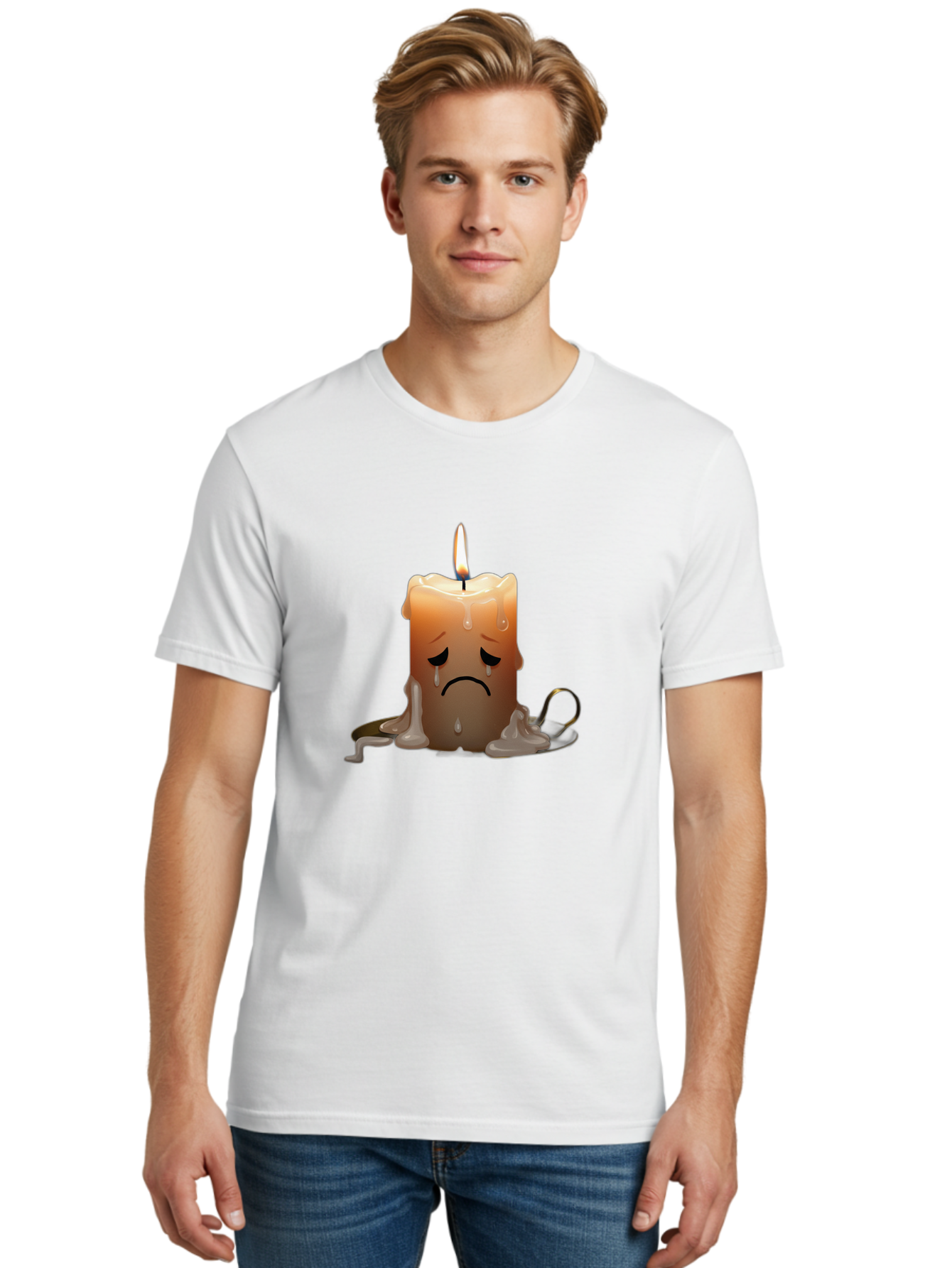 Melting-Candle-Emoji Men'S Graphic Tee, 100% Cotton, Comfortable Casual Summer Wear, Machine Washable, Vintage Camera, Old Camera, Antique Camera, Black Camera, Classic Photography, Photography Equipment, Nostalgic Device, Film Camera, Bai127