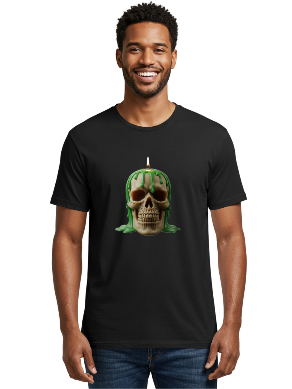 Melting-Skull-Candle Men'S Graphic Tee, 100% Cotton, Comfortable Casual Summer Wear, Machine Washable, Vintage Camera, Old Camera, Antique Camera, Black Camera, Classic Photography, Photography Equipment, Nostalgic Device, Film Camera, Bai129