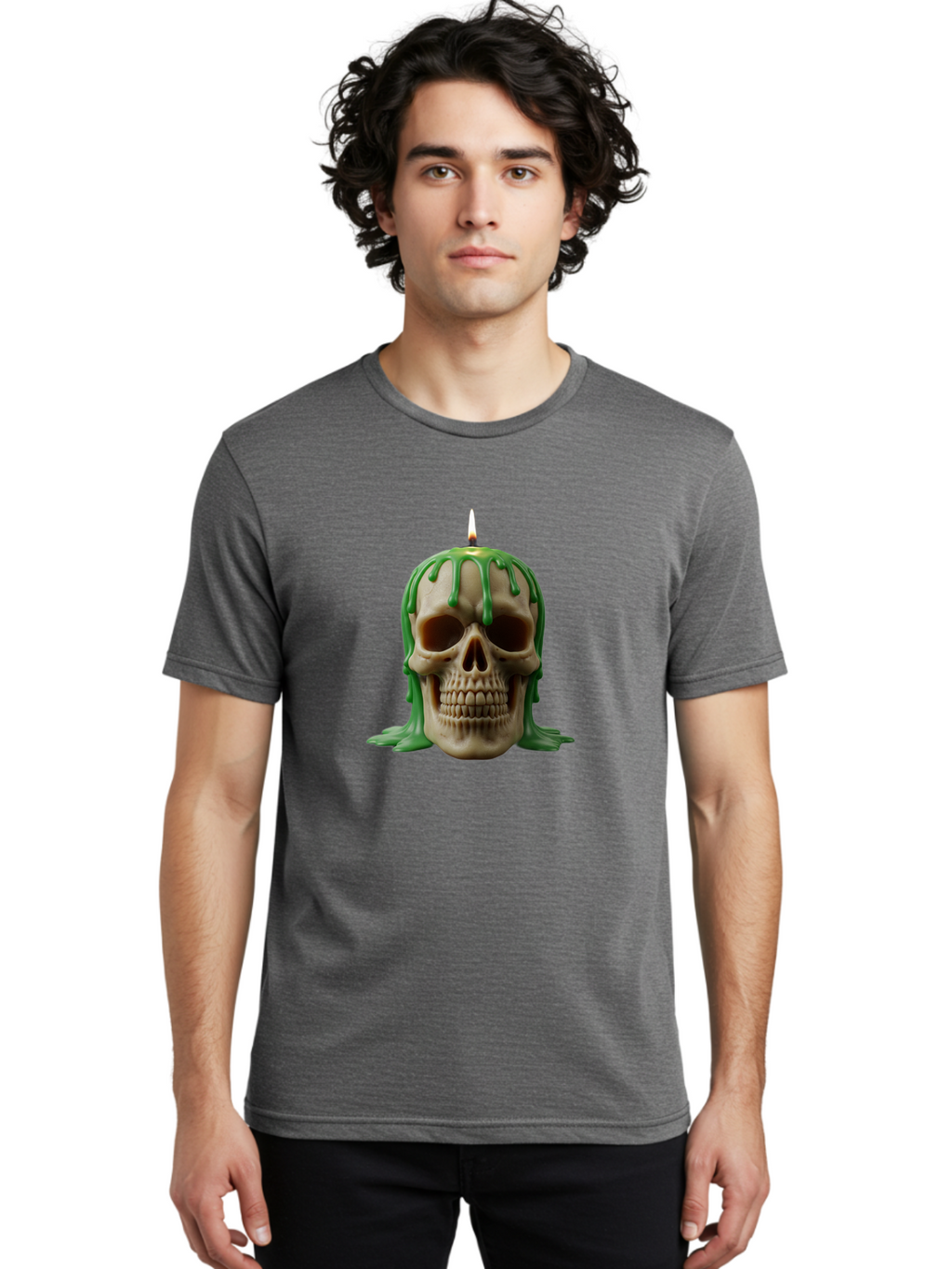 Melting-Skull-Candle Men'S Graphic Tee, 100% Cotton, Comfortable Casual Summer Wear, Machine Washable, Vintage Camera, Old Camera, Antique Camera, Black Camera, Classic Photography, Photography Equipment, Nostalgic Device, Film Camera, Bai129