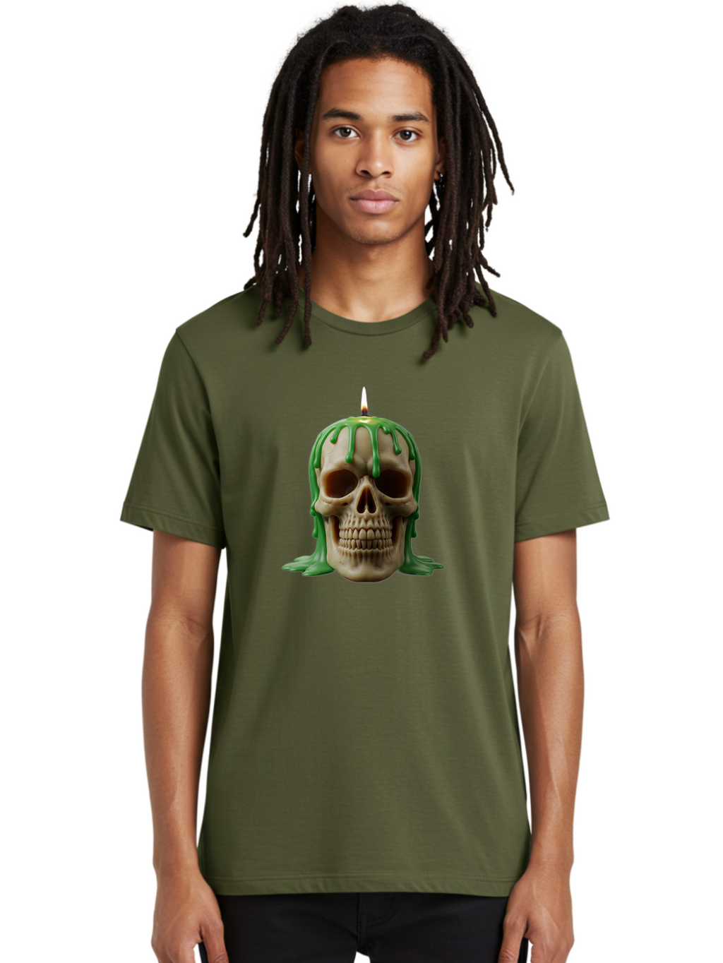 Melting-Skull-Candle Men'S Graphic Tee, 100% Cotton, Comfortable Casual Summer Wear, Machine Washable, Vintage Camera, Old Camera, Antique Camera, Black Camera, Classic Photography, Photography Equipment, Nostalgic Device, Film Camera, Bai129