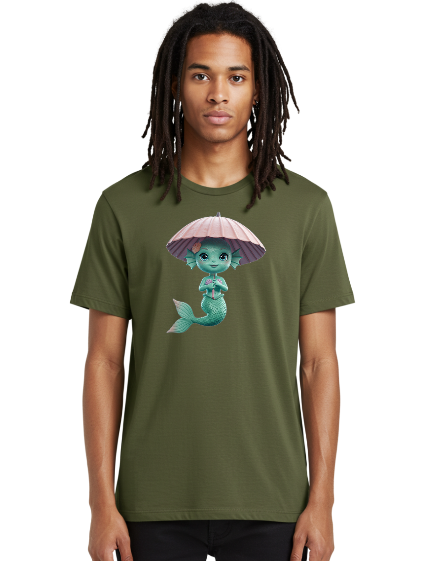 Mermaid-With-Parasol Men'S Graphic Tee, 100% Cotton, Comfortable Casual Summer Wear, Machine Washable, Vintage Camera, Old Camera, Antique Camera, Black Camera, Classic Photography, Photography Equipment, Nostalgic Device, Film Camera, Bai130