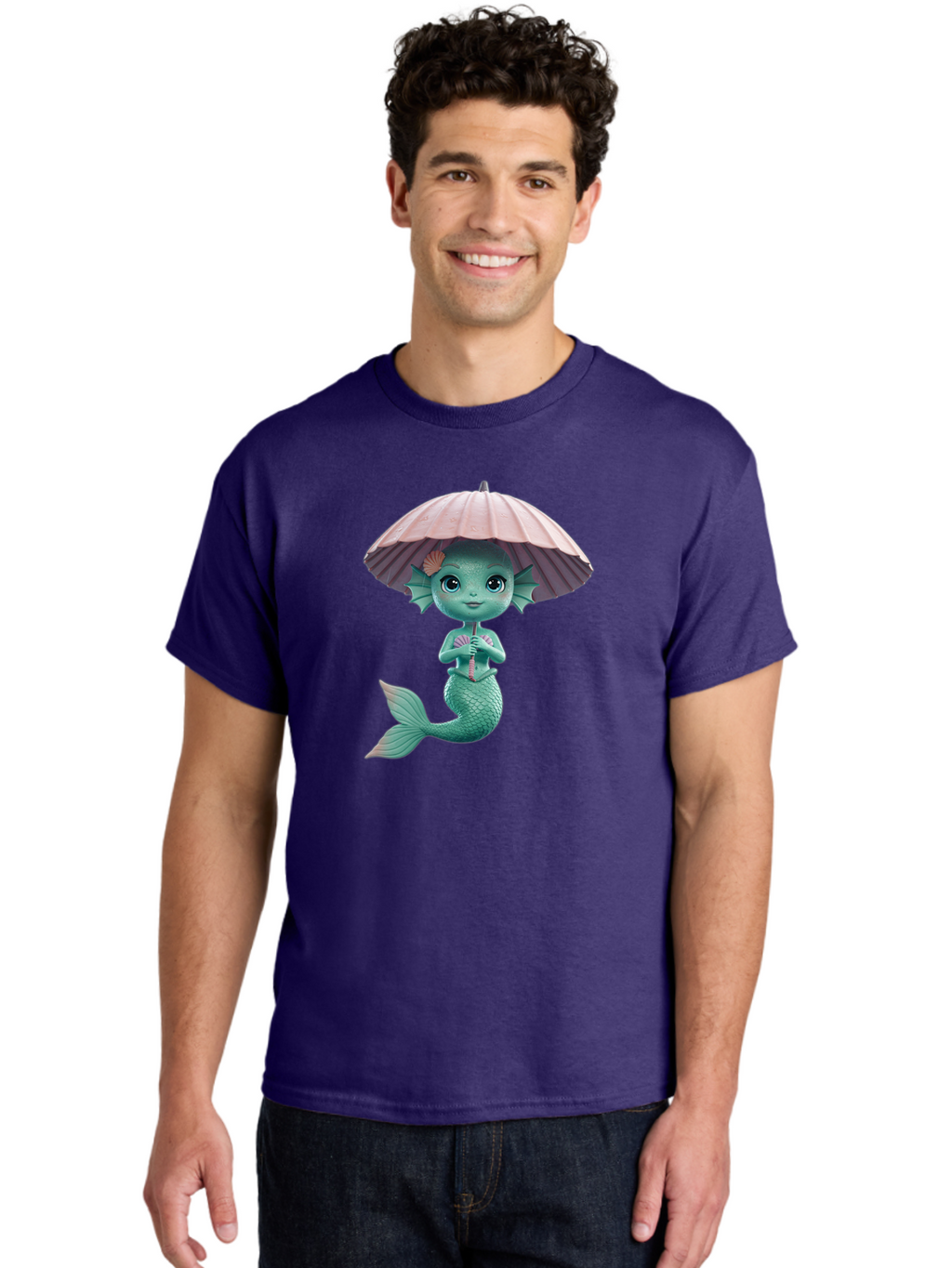 Mermaid-With-Parasol Men'S Graphic Tee, 100% Cotton, Comfortable Casual Summer Wear, Machine Washable, Vintage Camera, Old Camera, Antique Camera, Black Camera, Classic Photography, Photography Equipment, Nostalgic Device, Film Camera, Bai130