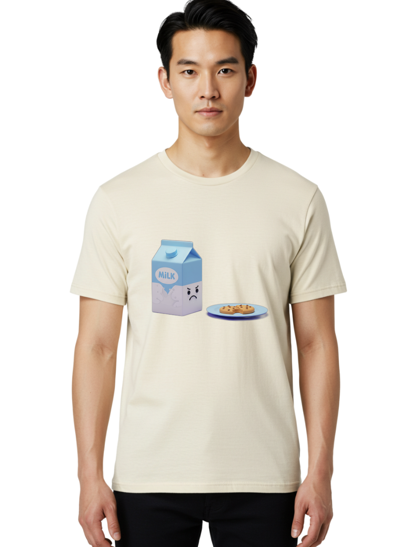Milk-1 Men'S Graphic Tee, 100% Cotton, Comfortable Casual Summer Wear, Machine Washable, Vintage Camera, Old Camera, Antique Camera, Black Camera, Classic Photography, Photography Equipment, Nostalgic Device, Film Camera, Camera Art Bai132