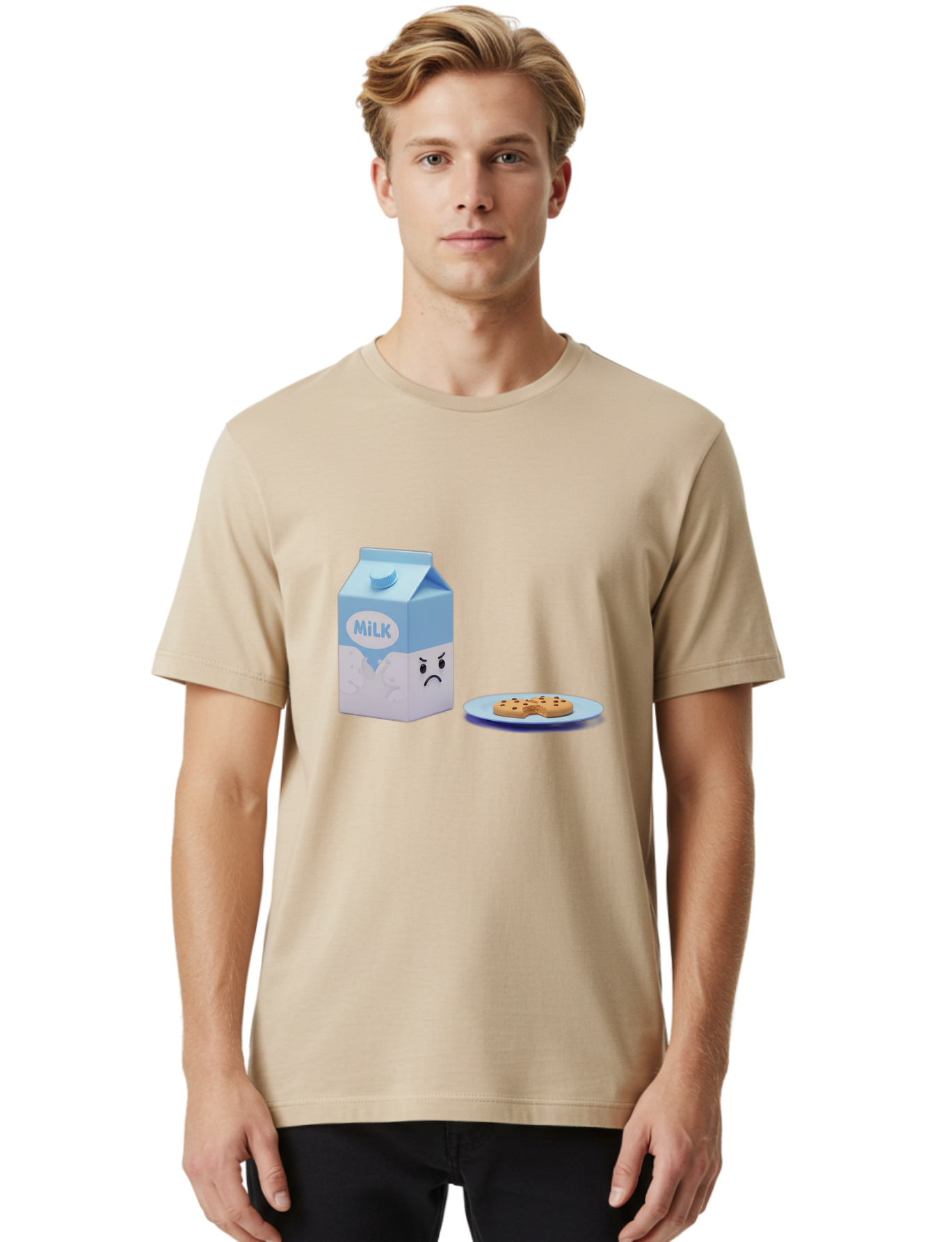 Milk-1 Men'S Graphic Tee, 100% Cotton, Comfortable Casual Summer Wear, Machine Washable, Vintage Camera, Old Camera, Antique Camera, Black Camera, Classic Photography, Photography Equipment, Nostalgic Device, Film Camera, Camera Art Bai132
