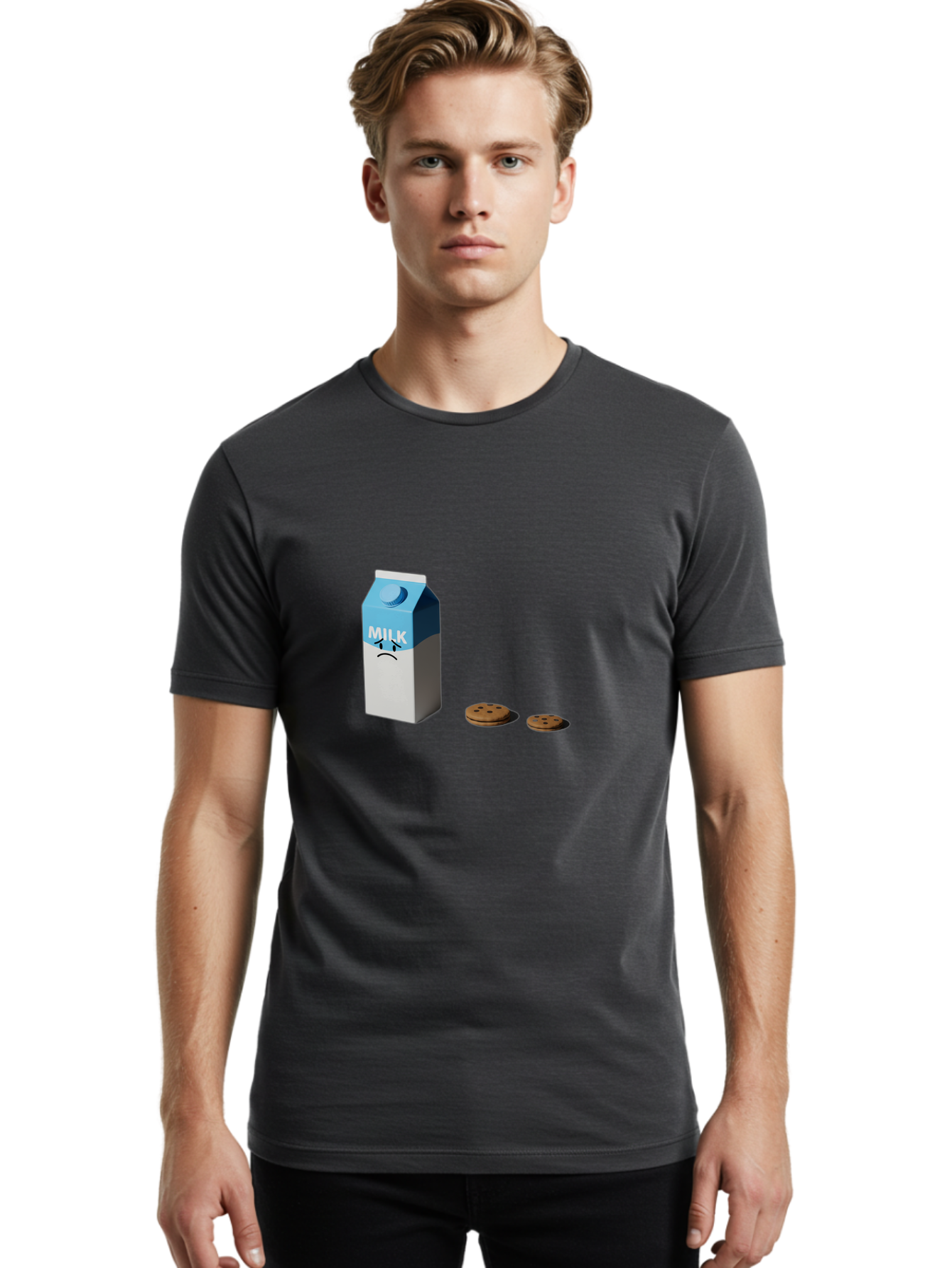 Milk-3 Men'S Graphic Tee, 100% Cotton, Comfortable Casual Summer Wear, Machine Washable, Vintage Camera, Old Camera, Antique Camera, Black Camera, Classic Photography, Photography Equipment, Nostalgic Device, Film Camera, Camera Art Bai137