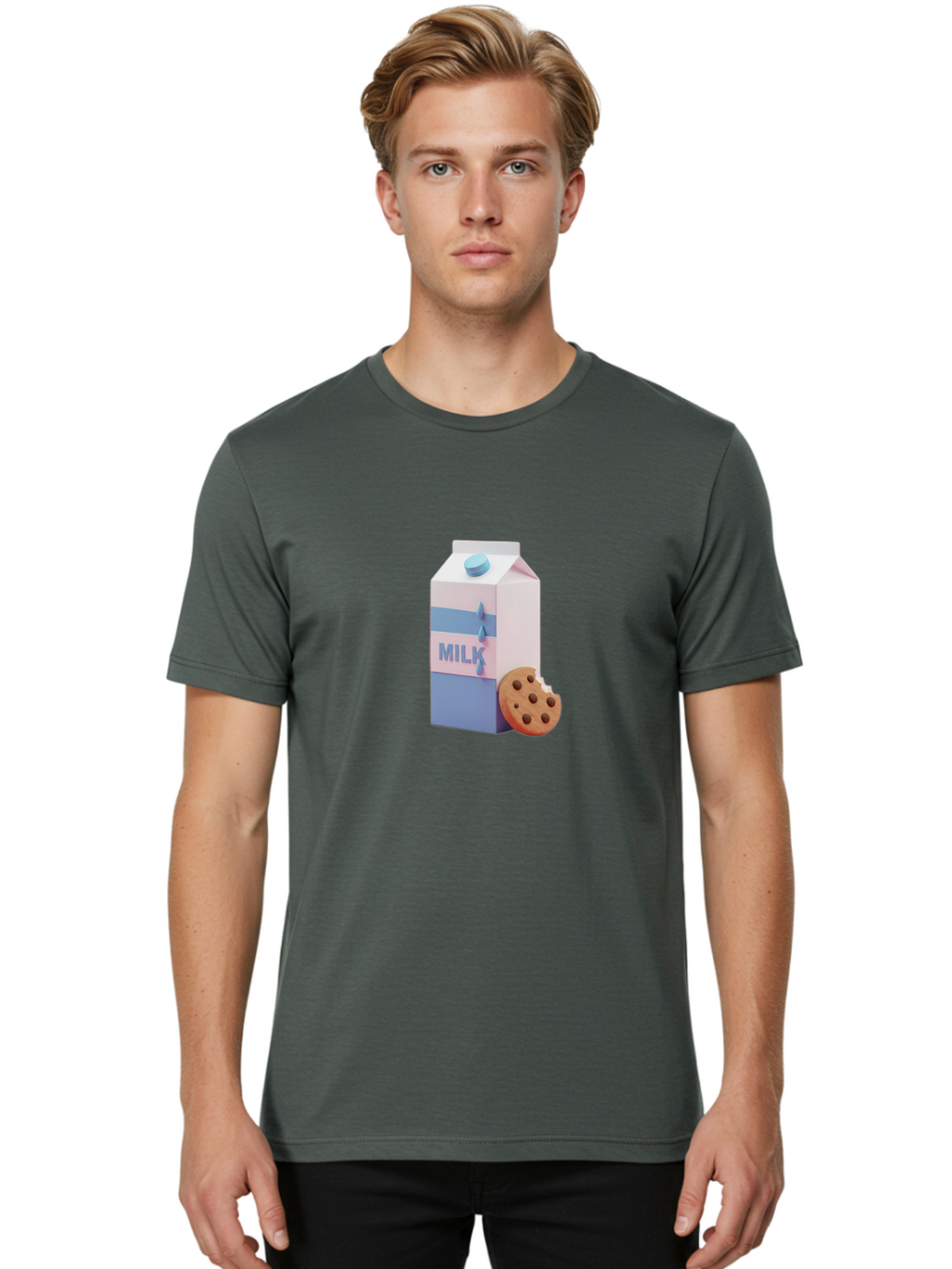 Milk-6 Men'S Graphic Tee, 100% Cotton, Comfortable Casual Summer Wear, Machine Washable, Vintage Camera, Old Camera, Antique Camera, Black Camera, Classic Photography, Photography Equipment, Nostalgic Device, Film Camera, Camera Art Bai140