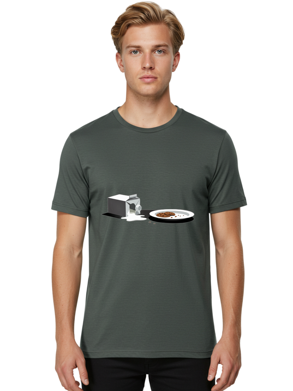Milk-Carton-And-Cookies Men'S Graphic Tee, 100% Cotton, Comfortable Casual Summer Wear, Machine Washable, Vintage Camera, Old Camera, Antique Camera, Black Camera, Classic Photography, Photography Equipment, Nostalgic Device, Film Camera, Bai148