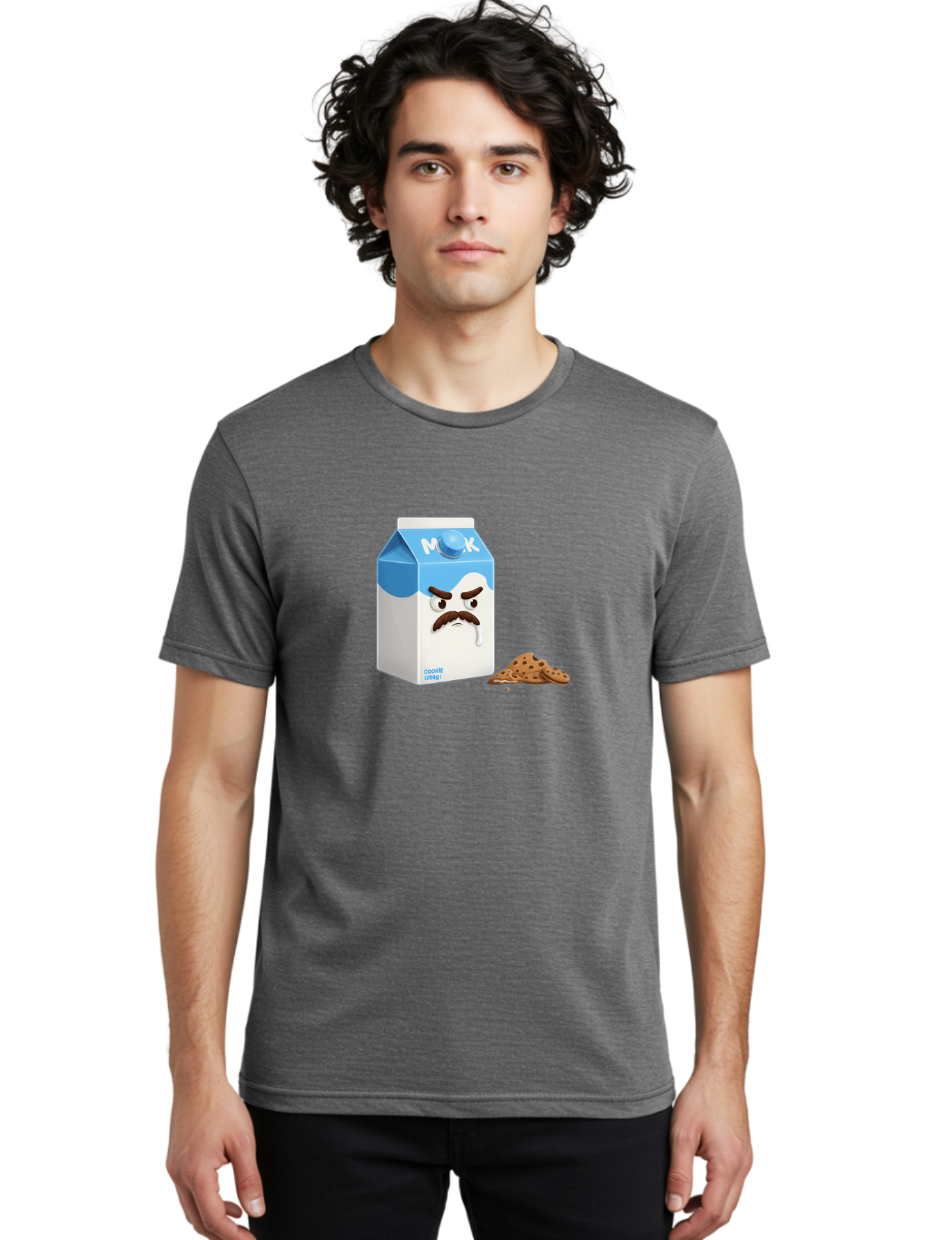Milk-Carton-With-Mustache Men'S Graphic Tee, 100% Cotton, Comfortable Casual Summer Wear, Machine Washable, Vintage Camera, Old Camera, Antique Camera, Black Camera, Classic Photography, Photography Equipment, Nostalgic Device, Film Camera, Bai149