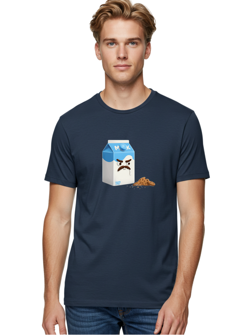 Milk-Carton-With-Mustache Men'S Graphic Tee, 100% Cotton, Comfortable Casual Summer Wear, Machine Washable, Vintage Camera, Old Camera, Antique Camera, Black Camera, Classic Photography, Photography Equipment, Nostalgic Device, Film Camera, Bai149