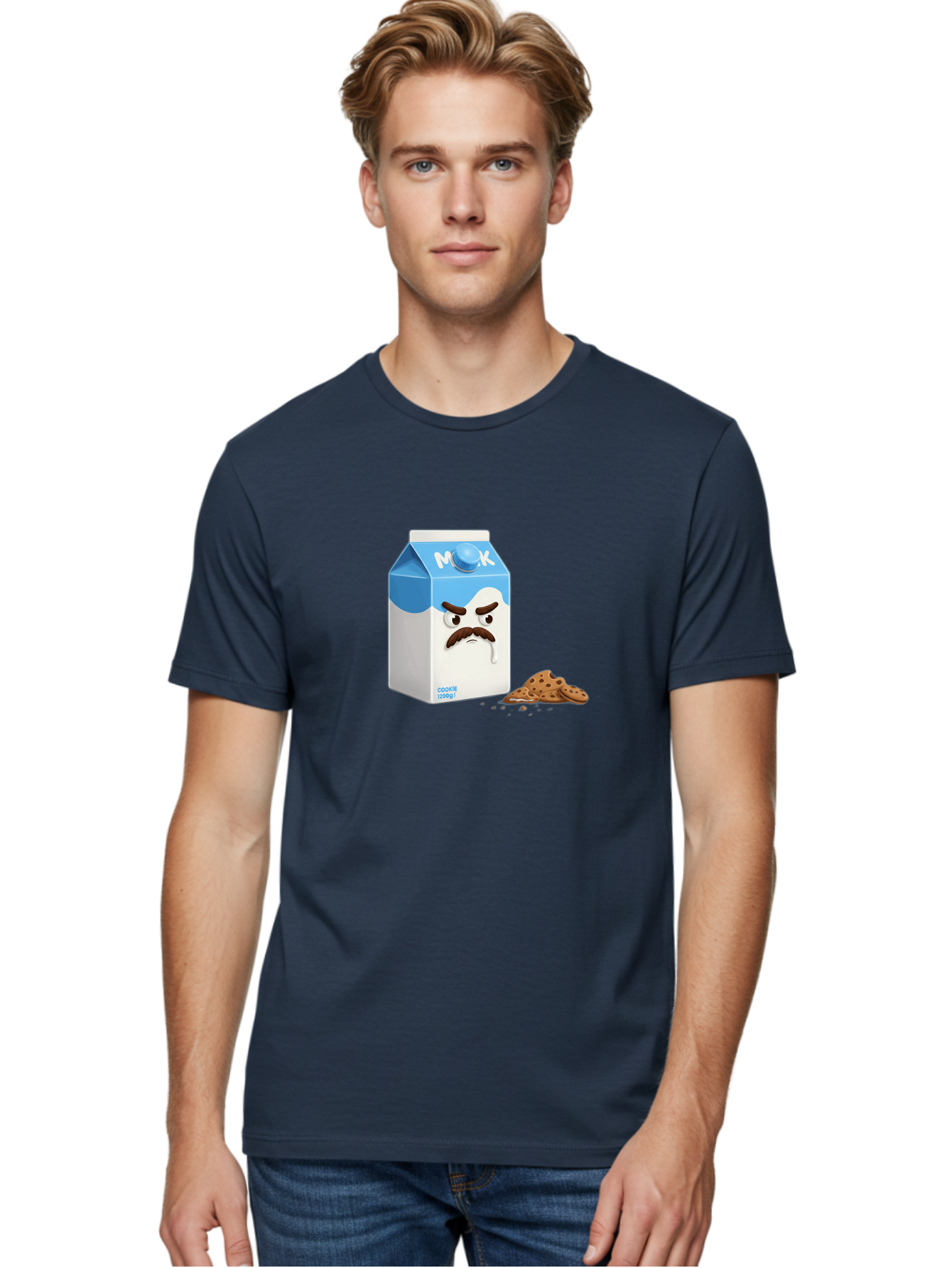 Milk-Carton-With-Mustache Men'S Graphic Tee, 100% Cotton, Comfortable Casual Summer Wear, Machine Washable, Vintage Camera, Old Camera, Antique Camera, Black Camera, Classic Photography, Photography Equipment, Nostalgic Device, Film Camera, Bai149