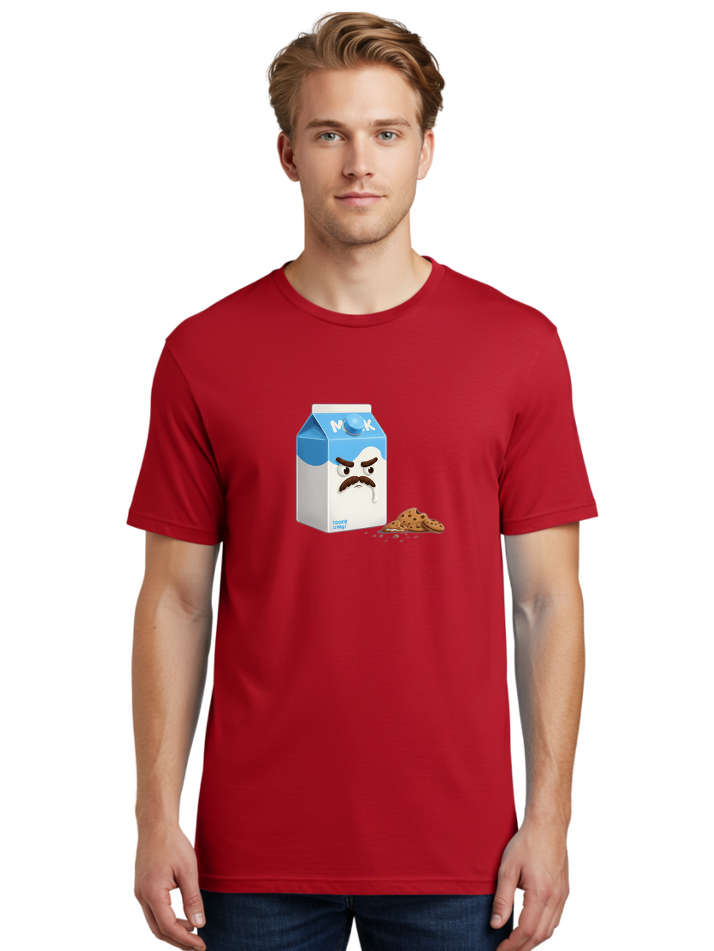Milk-Carton-With-Mustache Men'S Graphic Tee, 100% Cotton, Comfortable Casual Summer Wear, Machine Washable, Vintage Camera, Old Camera, Antique Camera, Black Camera, Classic Photography, Photography Equipment, Nostalgic Device, Film Camera, Bai149