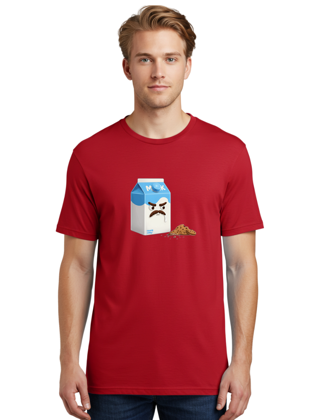 Milk-Carton-With-Mustache Men'S Graphic Tee, 100% Cotton, Comfortable Casual Summer Wear, Machine Washable, Vintage Camera, Old Camera, Antique Camera, Black Camera, Classic Photography, Photography Equipment, Nostalgic Device, Film Camera, Bai149