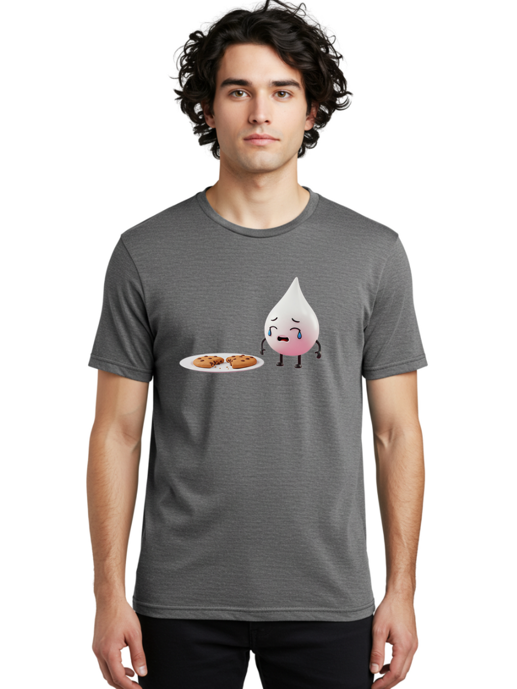 Milk-Droplet-Character Men'S Graphic Tee, 100% Cotton, Comfortable Casual Summer Wear, Machine Washable, Vintage Camera, Old Camera, Antique Camera, Black Camera, Classic Photography, Photography Equipment, Nostalgic Device, Film Camera, Bai151