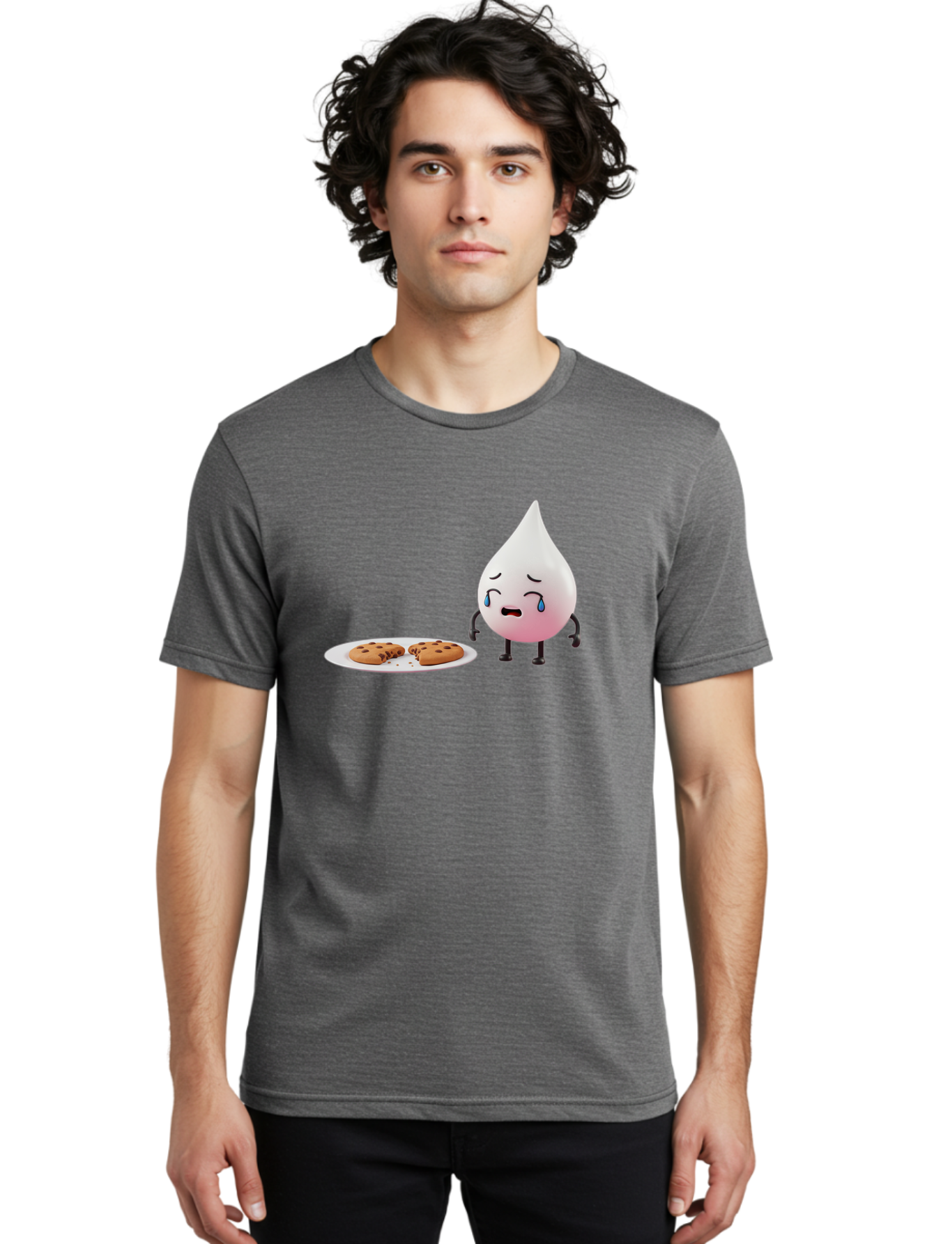 Milk-Droplet-Character Men'S Graphic Tee, 100% Cotton, Comfortable Casual Summer Wear, Machine Washable, Vintage Camera, Old Camera, Antique Camera, Black Camera, Classic Photography, Photography Equipment, Nostalgic Device, Film Camera, Bai151