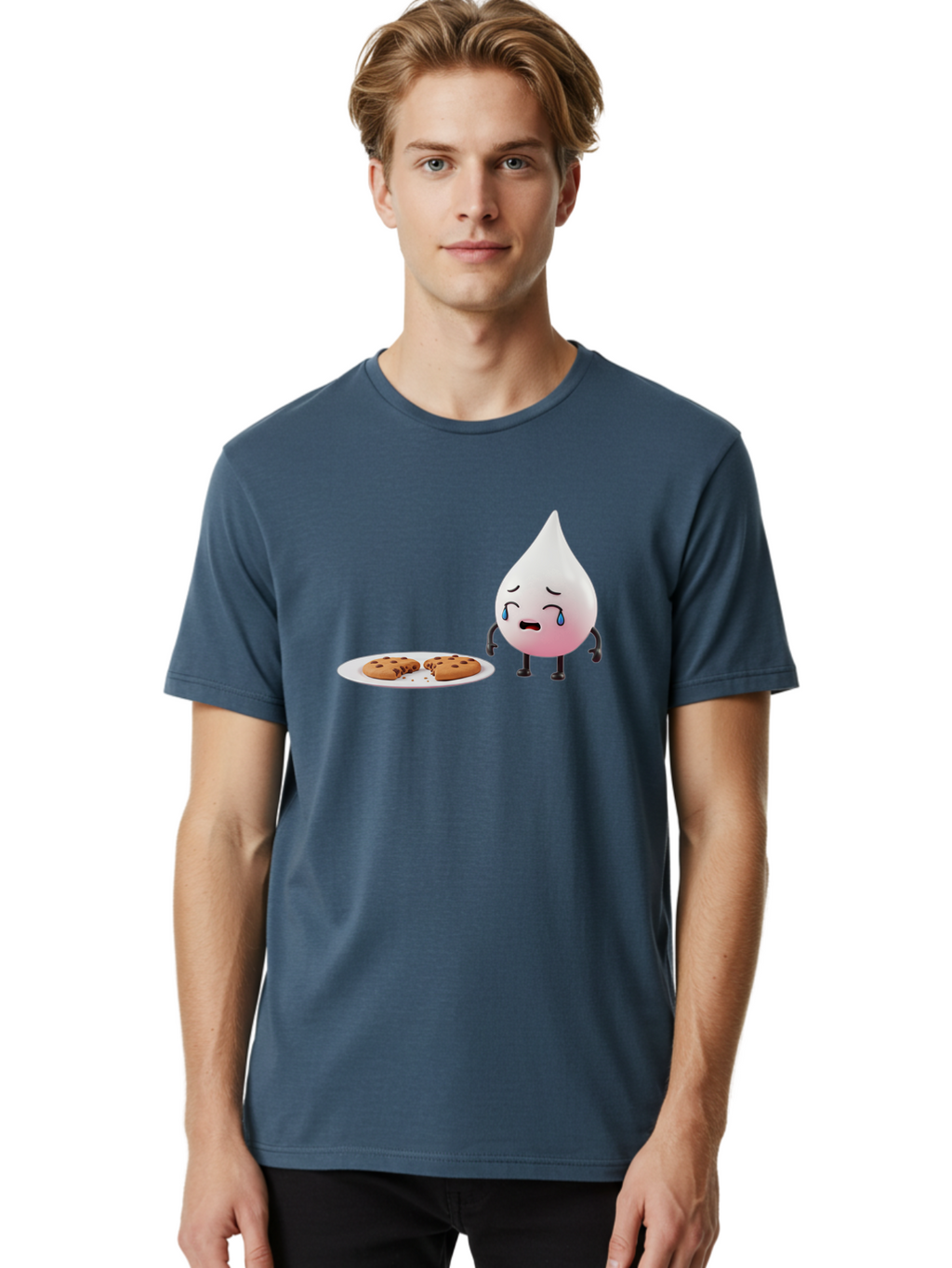 Milk-Droplet-Character Men'S Graphic Tee, 100% Cotton, Comfortable Casual Summer Wear, Machine Washable, Vintage Camera, Old Camera, Antique Camera, Black Camera, Classic Photography, Photography Equipment, Nostalgic Device, Film Camera, Bai151