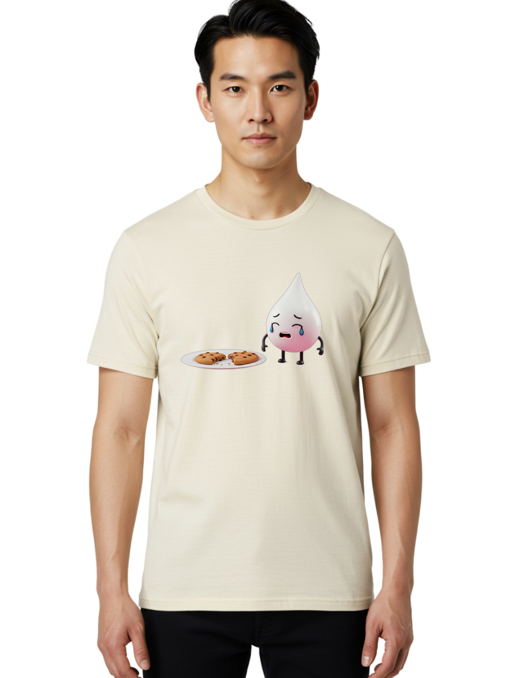 Milk-Droplet-Character Men'S Graphic Tee, 100% Cotton, Comfortable Casual Summer Wear, Machine Washable, Vintage Camera, Old Camera, Antique Camera, Black Camera, Classic Photography, Photography Equipment, Nostalgic Device, Film Camera, Bai151