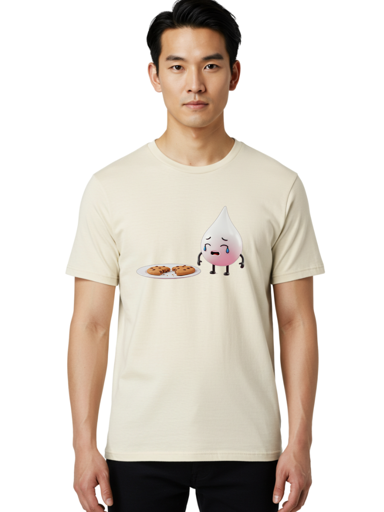 Milk-Droplet-Character Men'S Graphic Tee, 100% Cotton, Comfortable Casual Summer Wear, Machine Washable, Vintage Camera, Old Camera, Antique Camera, Black Camera, Classic Photography, Photography Equipment, Nostalgic Device, Film Camera, Bai151