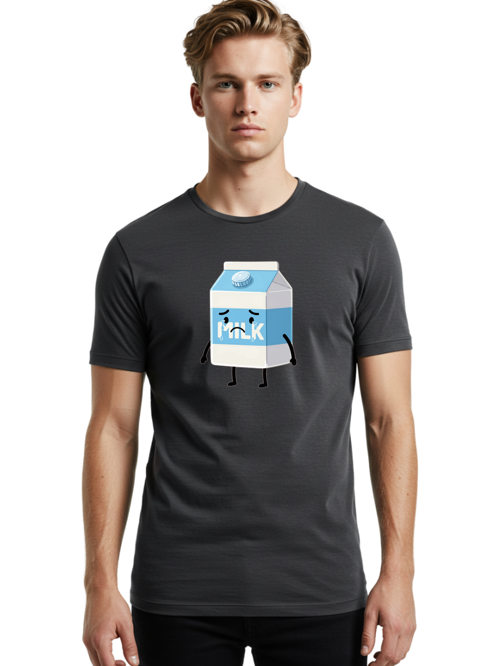 Milk Men'S Graphic Tee, 100% Cotton, Comfortable Casual Summer Wear, Machine Washable, Vintage Camera, Old Camera, Antique Camera, Black Camera, Classic Photography, Photography Equipment, Nostalgic Device, Film Camera, Camera Art Bai153