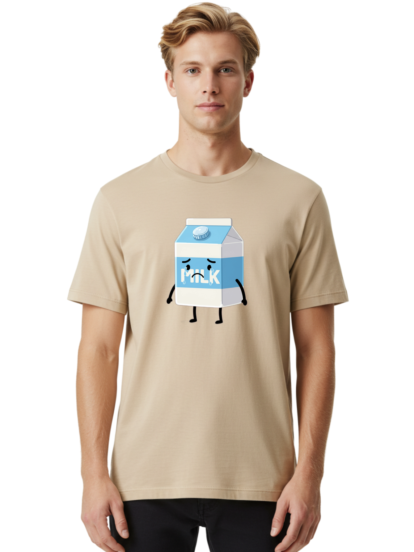 Milk Men'S Graphic Tee, 100% Cotton, Comfortable Casual Summer Wear, Machine Washable, Vintage Camera, Old Camera, Antique Camera, Black Camera, Classic Photography, Photography Equipment, Nostalgic Device, Film Camera, Camera Art Bai153
