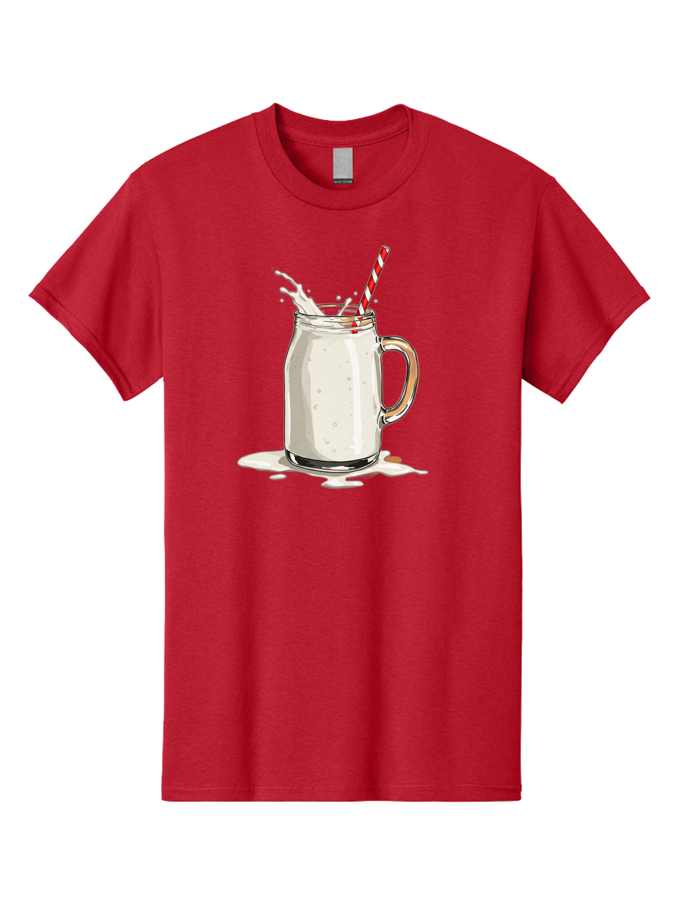 Milkshake-Mason-Jar Men'S Graphic Tee, 100% Cotton, Comfortable Casual Summer Wear, Machine Washable, Vintage Camera, Old Camera, Antique Camera, Black Camera, Classic Photography, Photography Equipment, Nostalgic Device, Film Camera, Bai155