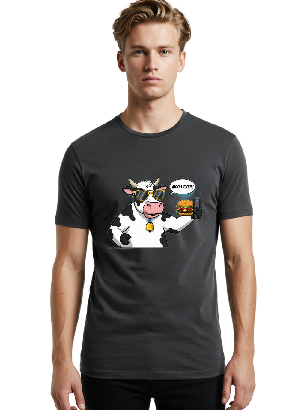 Moo-Licious Men'S Graphic Tee, 100% Cotton, Comfortable Casual Summer Wear, Machine Washable, Vintage Camera, Old Camera, Antique Camera, Black Camera, Classic Photography, Photography Equipment, Nostalgic Device, Film Camera, Camera Art Bai162