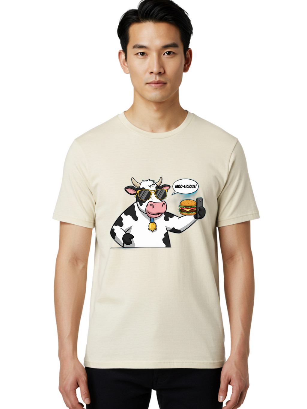 Moo-Licious Men'S Graphic Tee, 100% Cotton, Comfortable Casual Summer Wear, Machine Washable, Vintage Camera, Old Camera, Antique Camera, Black Camera, Classic Photography, Photography Equipment, Nostalgic Device, Film Camera, Camera Art Bai162