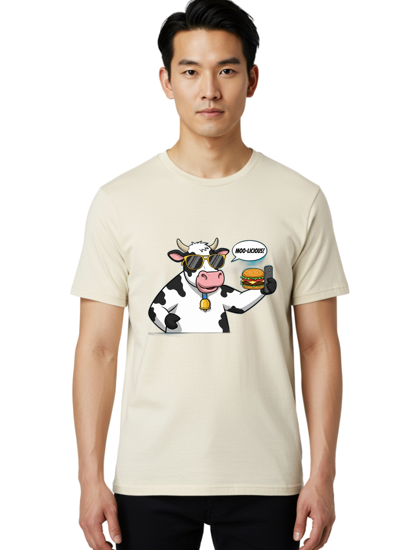 Moo-Licious Men'S Graphic Tee, 100% Cotton, Comfortable Casual Summer Wear, Machine Washable, Vintage Camera, Old Camera, Antique Camera, Black Camera, Classic Photography, Photography Equipment, Nostalgic Device, Film Camera, Camera Art Bai162