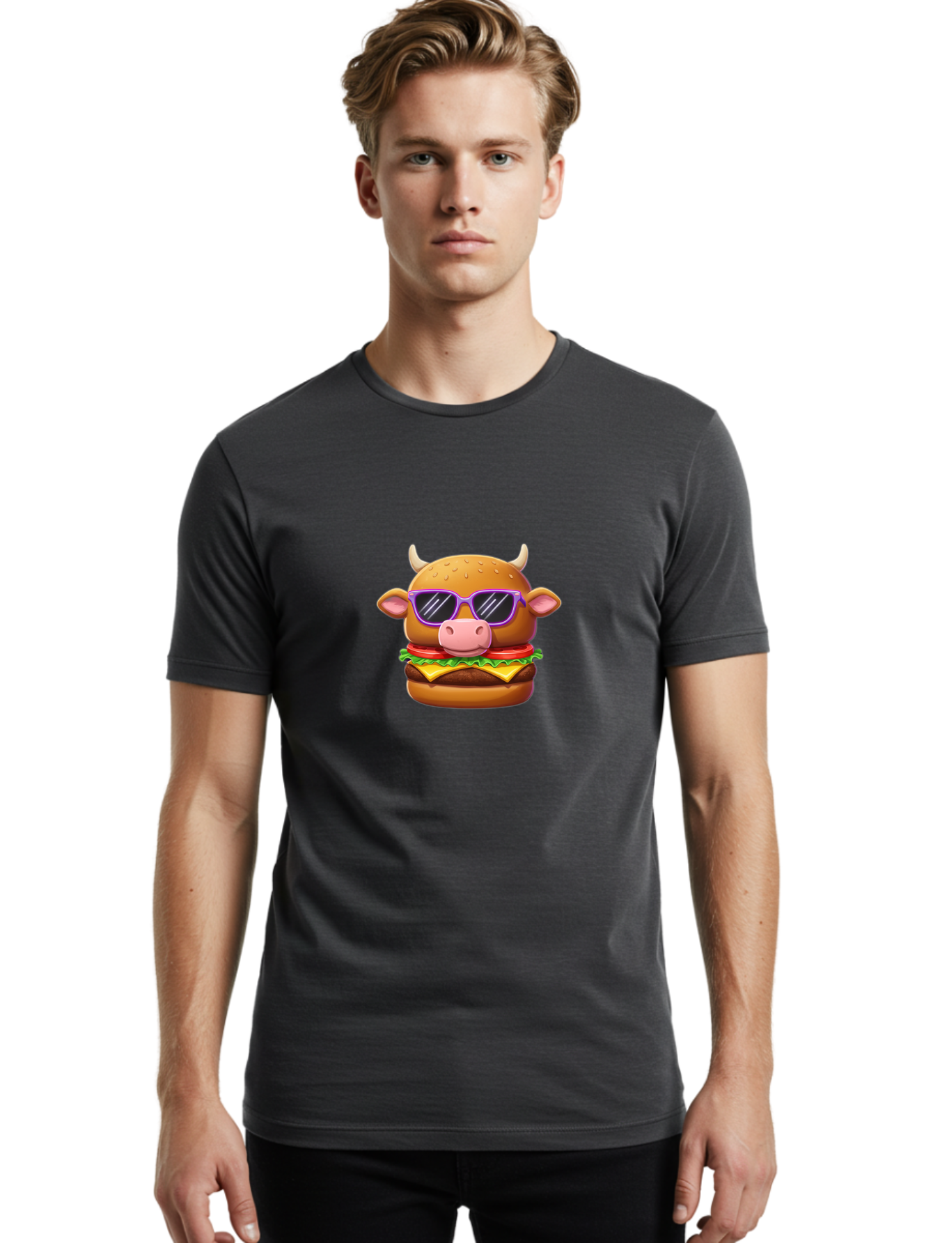 Moostrosity-Burger Men'S Graphic Tee, 100% Cotton, Comfortable Casual Summer Wear, Machine Washable, Vintage Camera, Old Camera, Antique Camera, Black Camera, Classic Photography, Photography Equipment, Nostalgic Device, Film Camera, Bai164