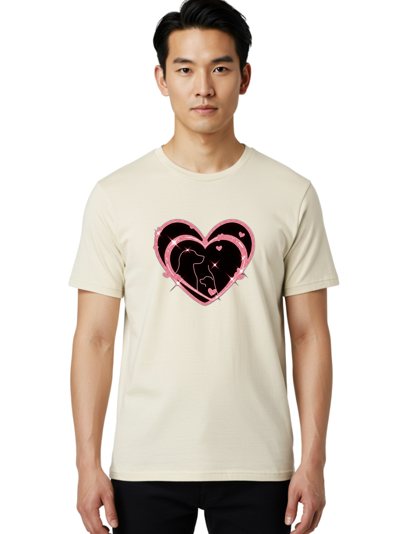 Mother-Dog-And-Puppy Men'S Graphic Tee, 100% Cotton, Comfortable Casual Summer Wear, Machine Washable, Vintage Camera, Old Camera, Antique Camera, Black Camera, Classic Photography, Photography Equipment, Nostalgic Device, Film Camera, Bai167