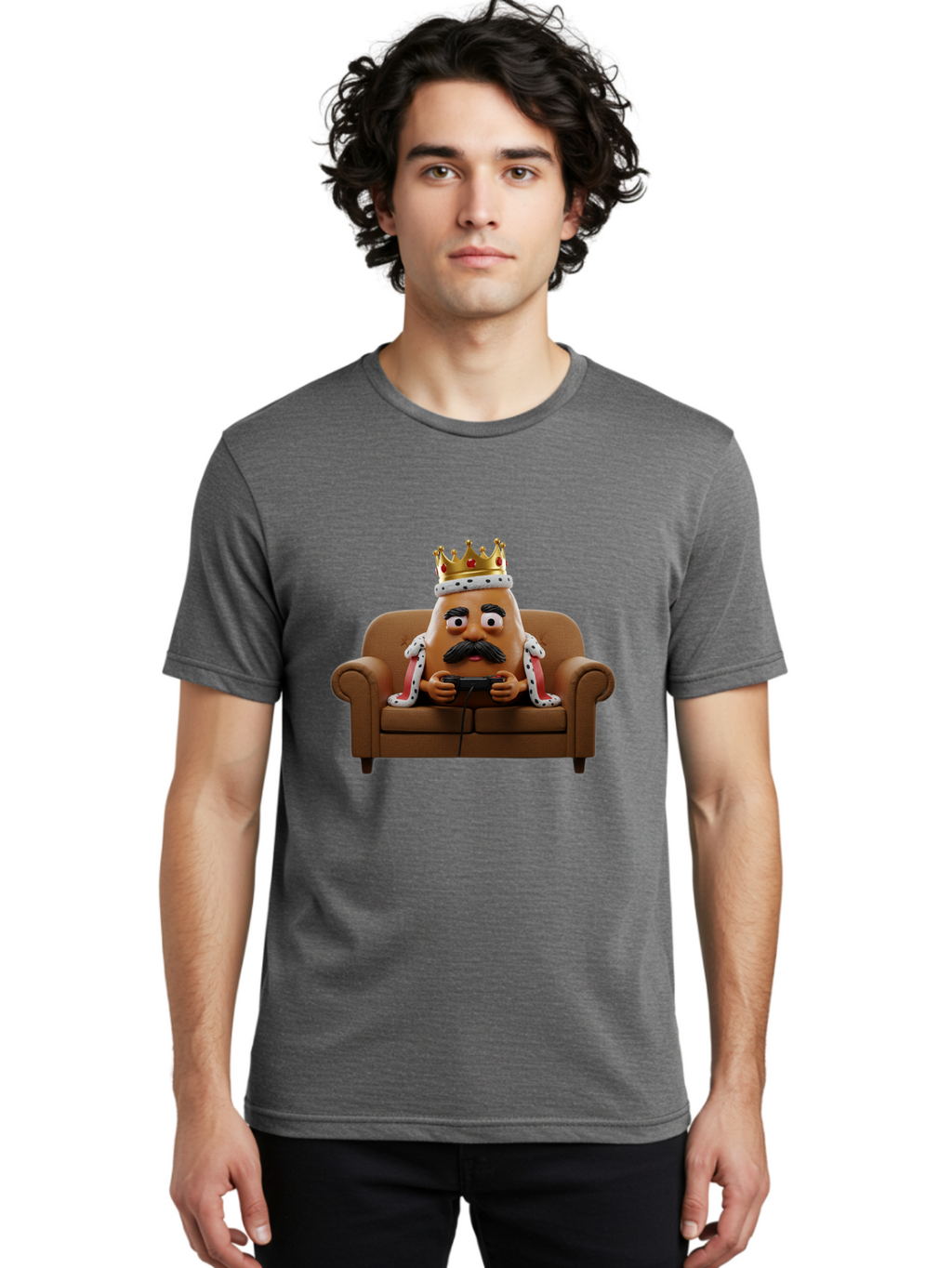 Mr-Potato-Head-King Men'S Graphic Tee, 100% Cotton, Comfortable Casual Summer Wear, Machine Washable, Vintage Camera, Old Camera, Antique Camera, Black Camera, Classic Photography, Photography Equipment, Nostalgic Device, Film Camera, Bai169