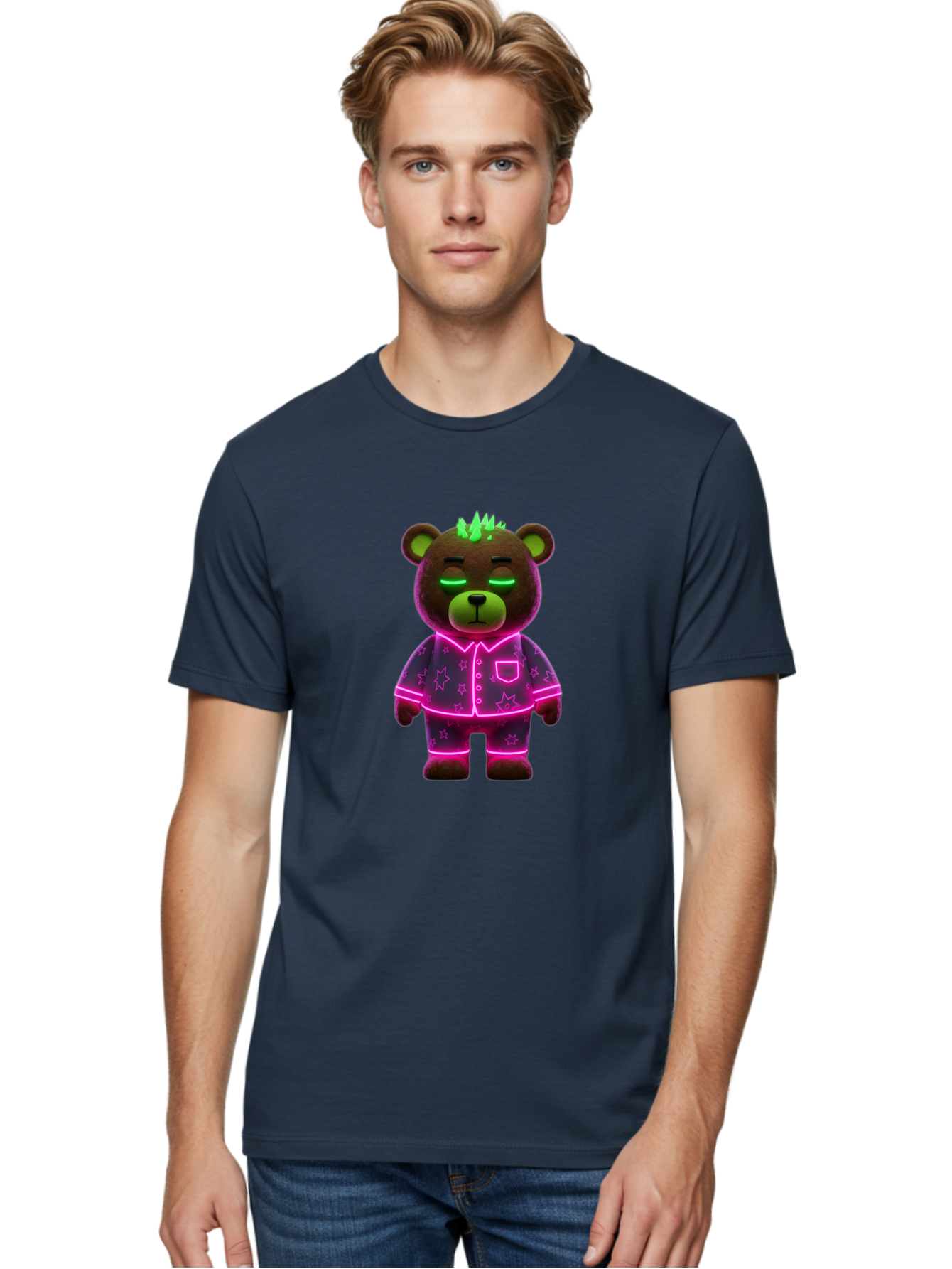 Neon-Bear Men'S Graphic Tee, 100% Cotton, Comfortable Casual Summer Wear, Machine Washable, Vintage Camera, Old Camera, Antique Camera, Black Camera, Classic Photography, Photography Equipment, Nostalgic Device, Film Camera, Camera Art Bai175