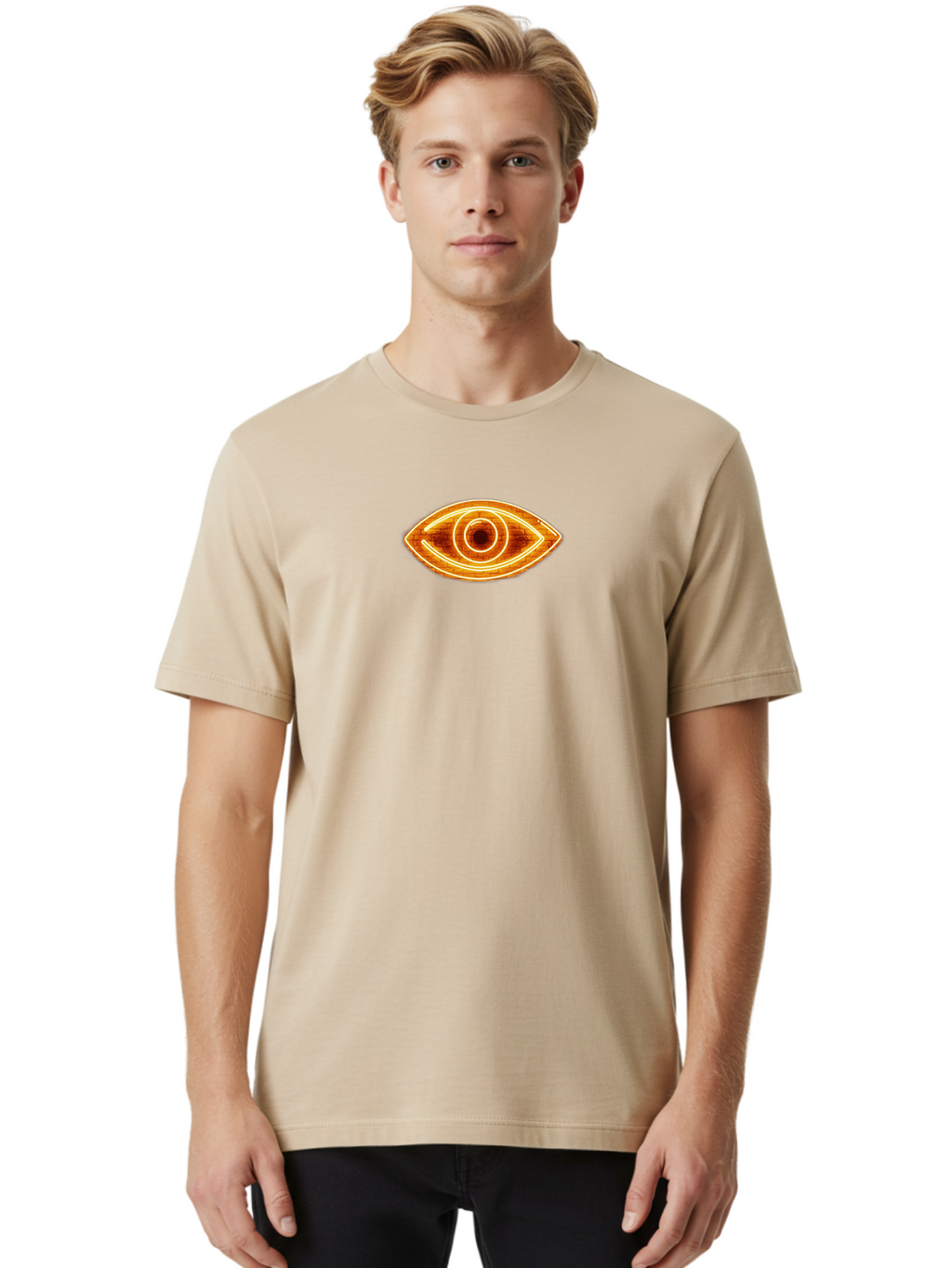 Neon-Eye Men'S Graphic Tee, 100% Cotton, Comfortable Casual Summer Wear, Machine Washable, Vintage Camera, Old Camera, Antique Camera, Black Camera, Classic Photography, Photography Equipment, Nostalgic Device, Film Camera, Camera Art Bai181