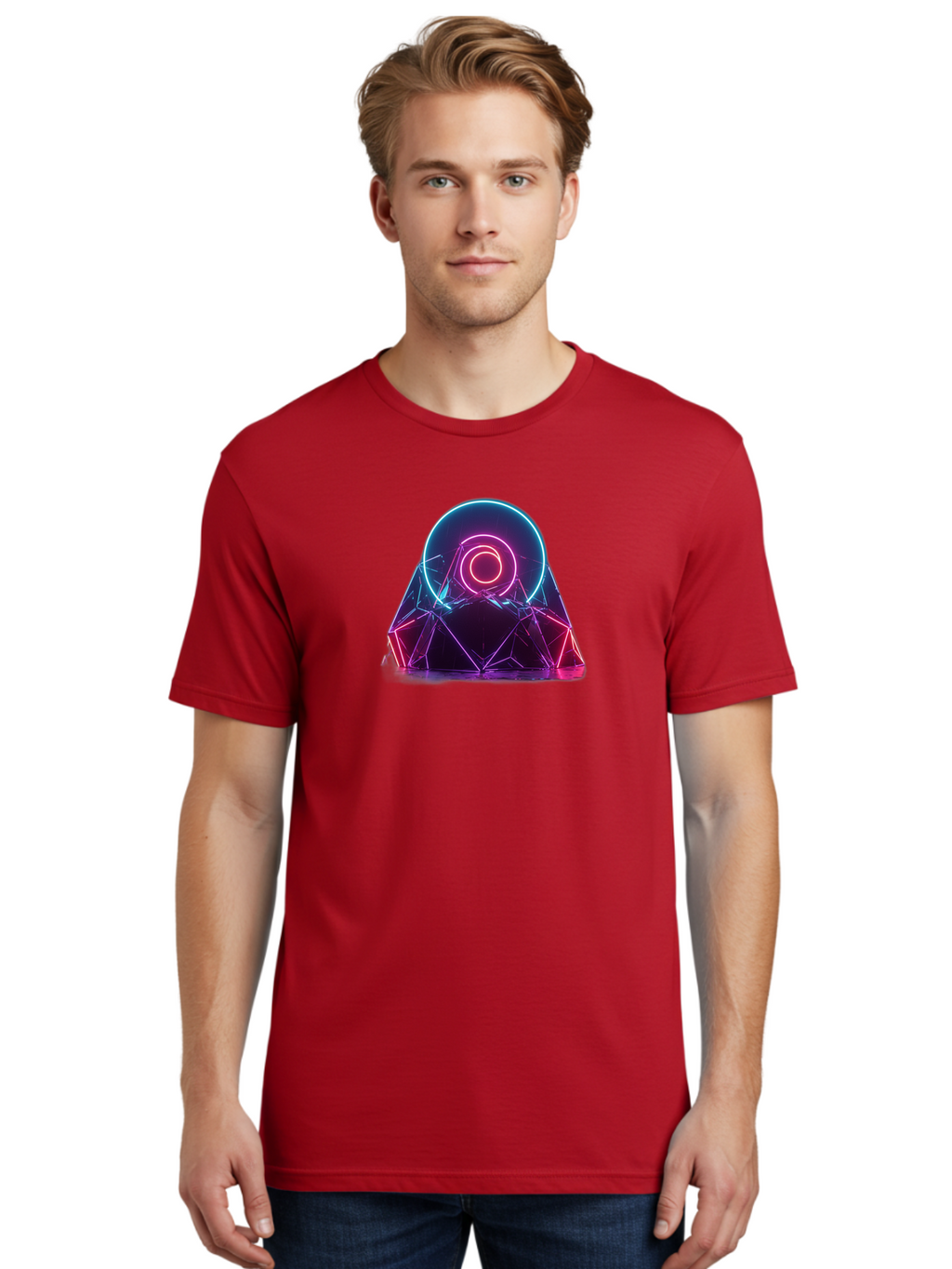 Neon-Geometric-Object Men'S Graphic Tee, 100% Cotton, Comfortable Casual Summer Wear, Machine Washable, Vintage Camera, Old Camera, Antique Camera, Black Camera, Classic Photography, Photography Equipment, Nostalgic Device, Film Camera, Bai182