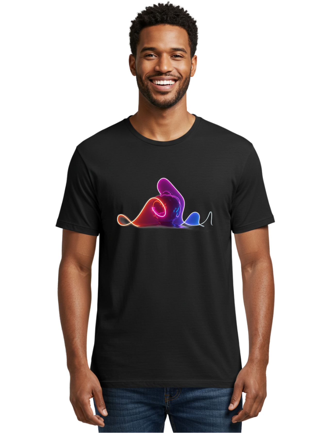 Neon-Liquid-Splash Men'S Graphic Tee, 100% Cotton, Comfortable Casual Summer Wear, Machine Washable, Vintage Camera, Old Camera, Antique Camera, Black Camera, Classic Photography, Photography Equipment, Nostalgic Device, Film Camera, Bai183