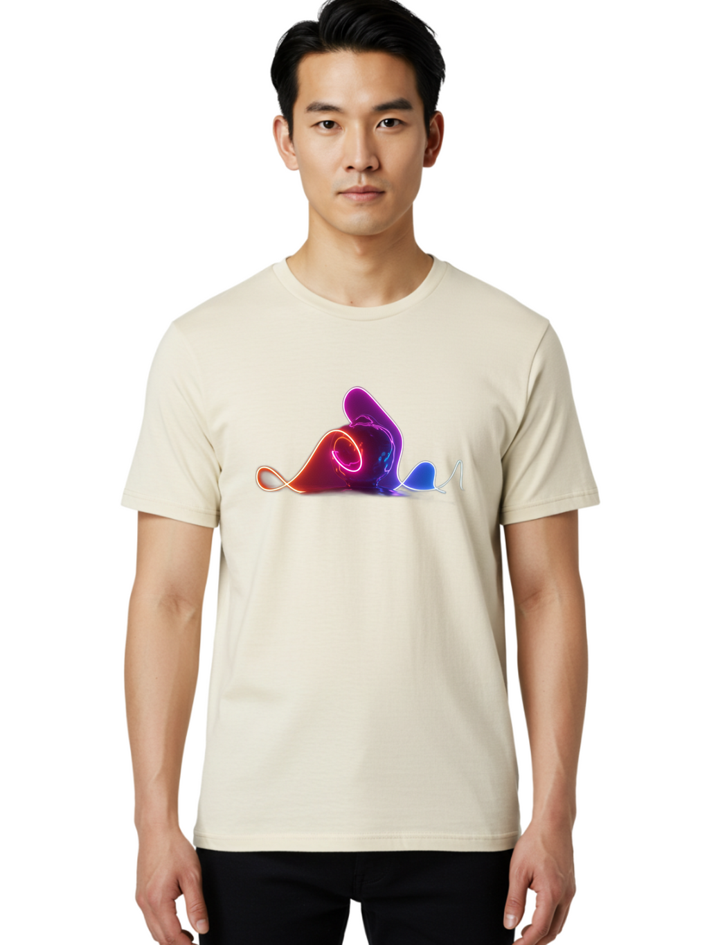 Neon-Liquid-Splash Men'S Graphic Tee, 100% Cotton, Comfortable Casual Summer Wear, Machine Washable, Vintage Camera, Old Camera, Antique Camera, Black Camera, Classic Photography, Photography Equipment, Nostalgic Device, Film Camera, Bai183