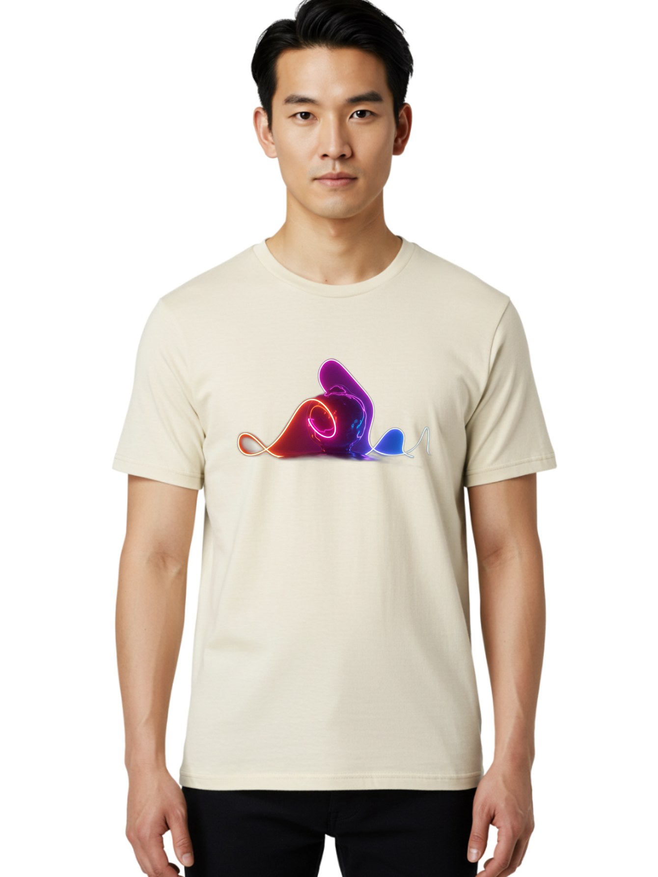 Neon-Liquid-Splash Men'S Graphic Tee, 100% Cotton, Comfortable Casual Summer Wear, Machine Washable, Vintage Camera, Old Camera, Antique Camera, Black Camera, Classic Photography, Photography Equipment, Nostalgic Device, Film Camera, Bai183