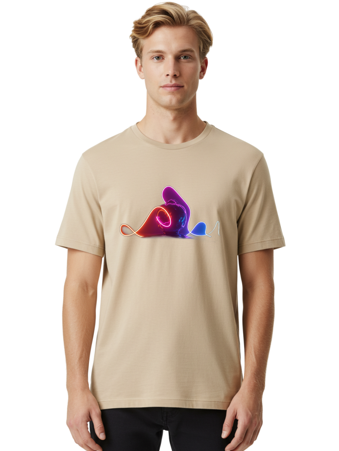 Neon-Liquid-Splash Men'S Graphic Tee, 100% Cotton, Comfortable Casual Summer Wear, Machine Washable, Vintage Camera, Old Camera, Antique Camera, Black Camera, Classic Photography, Photography Equipment, Nostalgic Device, Film Camera, Bai183