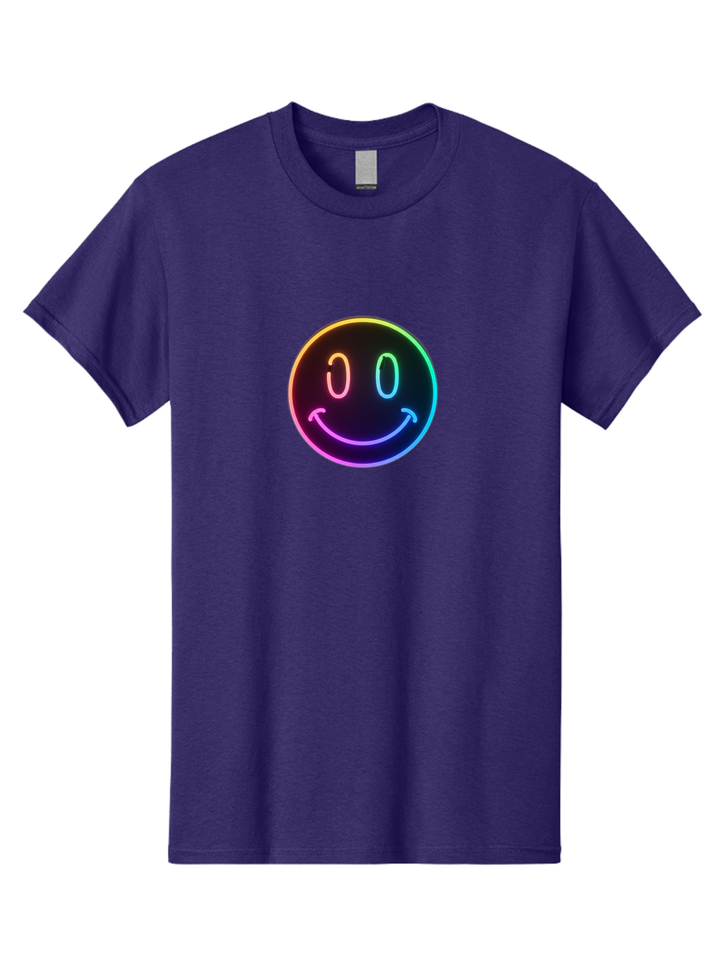 Neon-Smiley Men'S Graphic Tee, 100% Cotton, Comfortable Casual Summer Wear, Machine Washable, Vintage Camera, Old Camera, Antique Camera, Black Camera, Classic Photography, Photography Equipment, Nostalgic Device, Film Camera, Camera Art Bai185